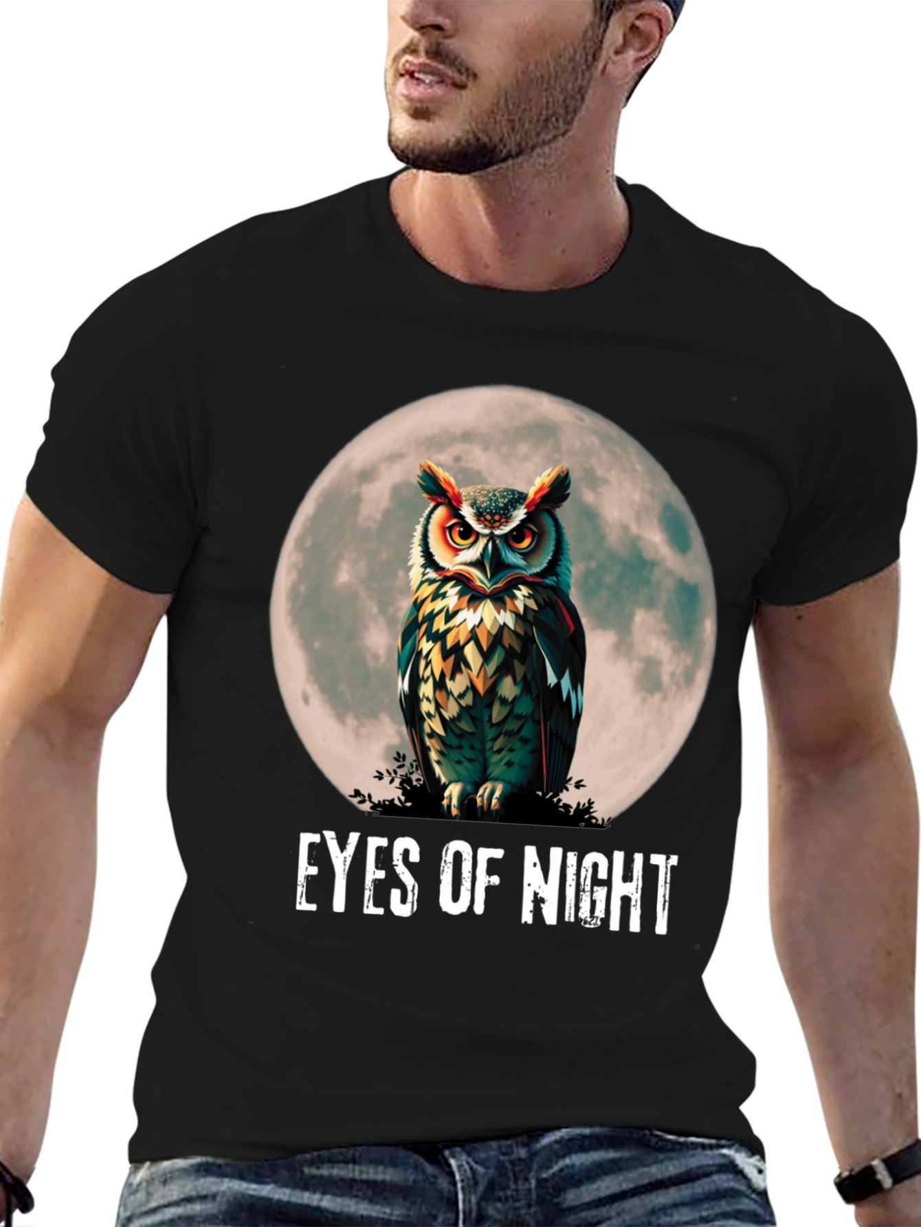 Black Eyes of Night Owl Graphic Tee view 6
