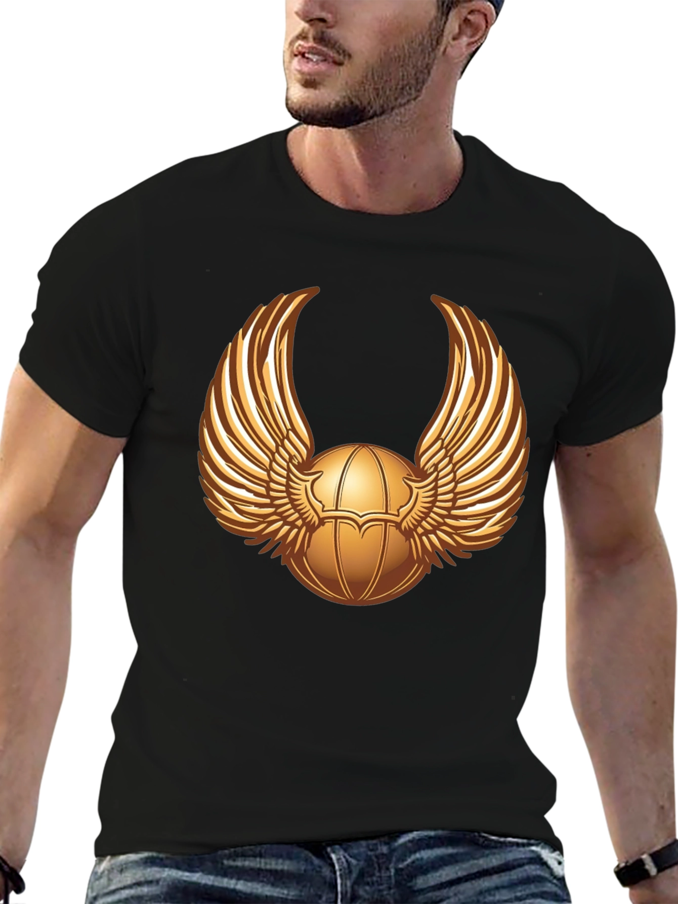 Black Winged Scarab Graphic Tee - Premium Cotton view 6