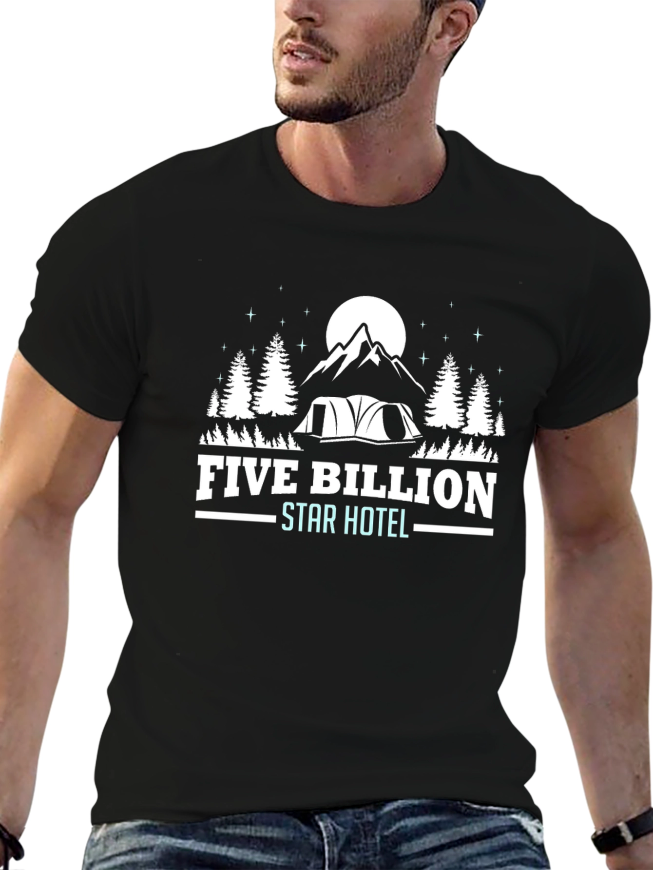 Five Billion Star Hotel Camping T-Shirt - 6