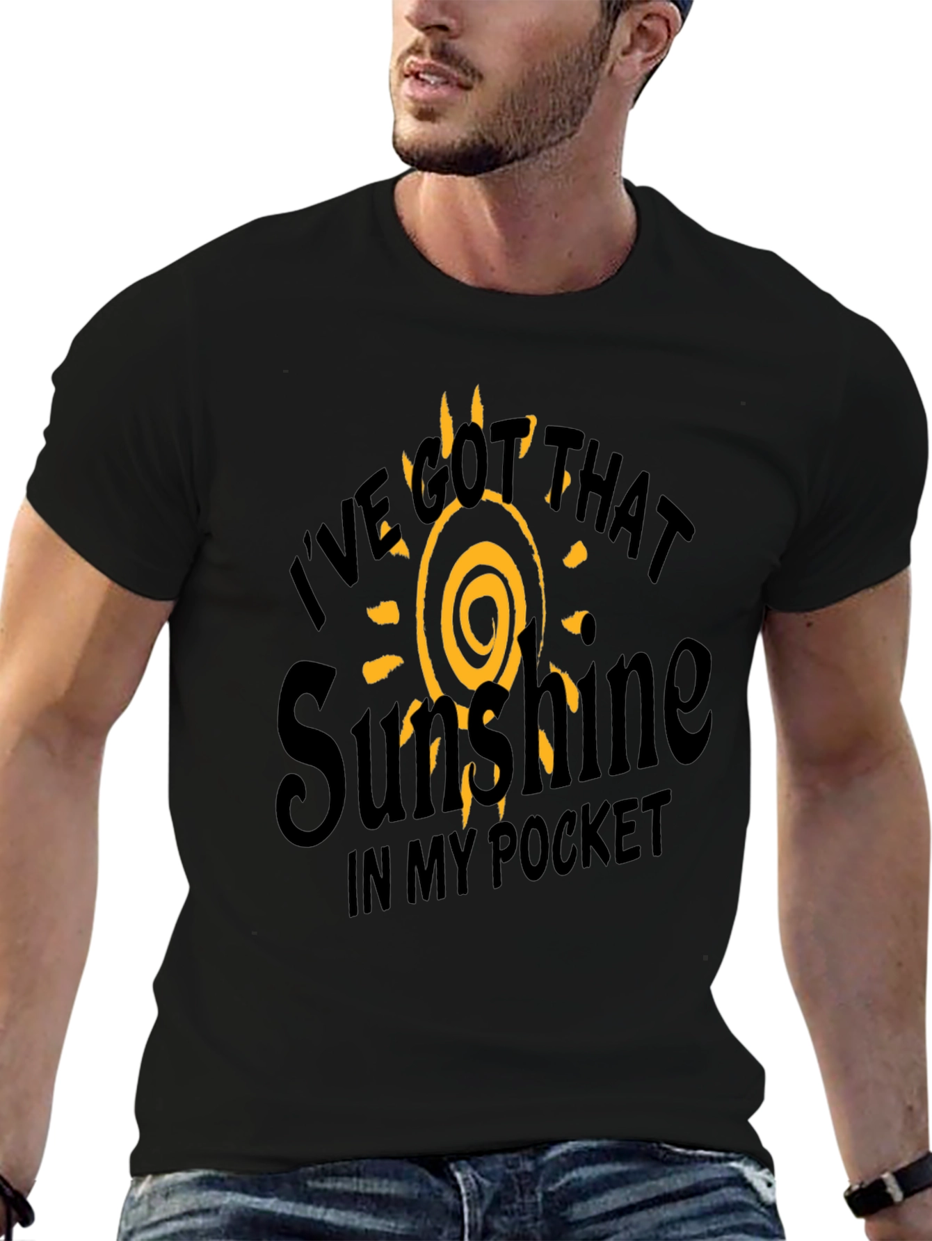 Black Sunshine in My Pocket Graphic T-Shirt view 6