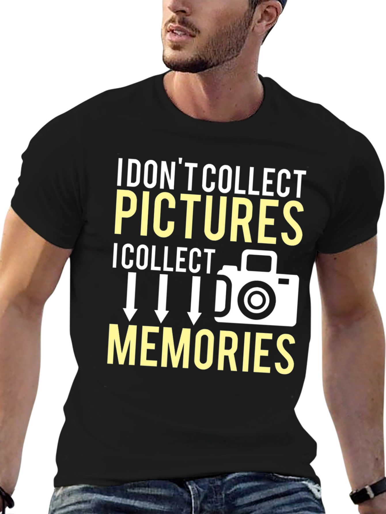 Black I Collect Memories T-Shirt Photography Gift view 6