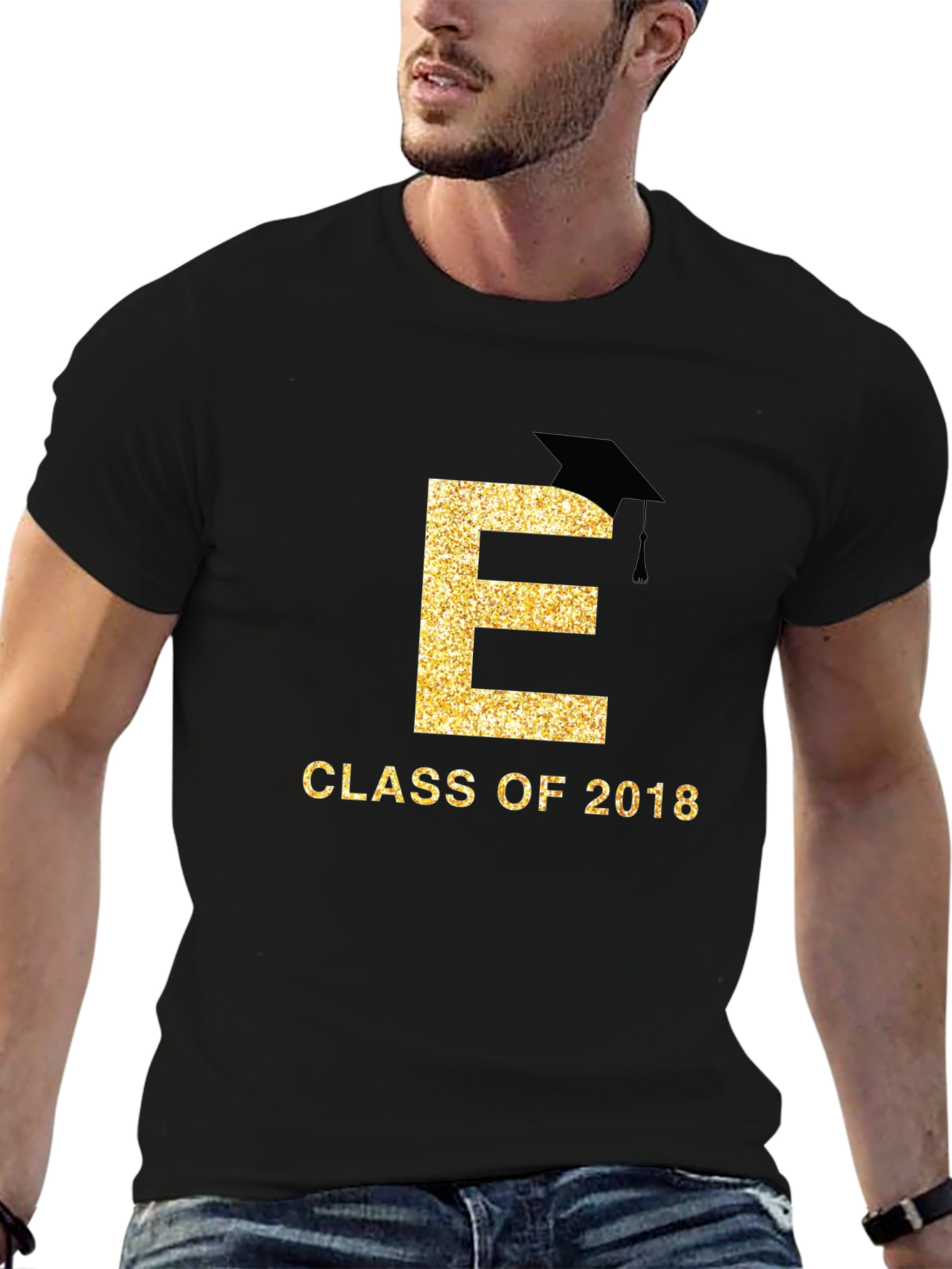 Black Class of 2018 Graduation T-Shirt view 6