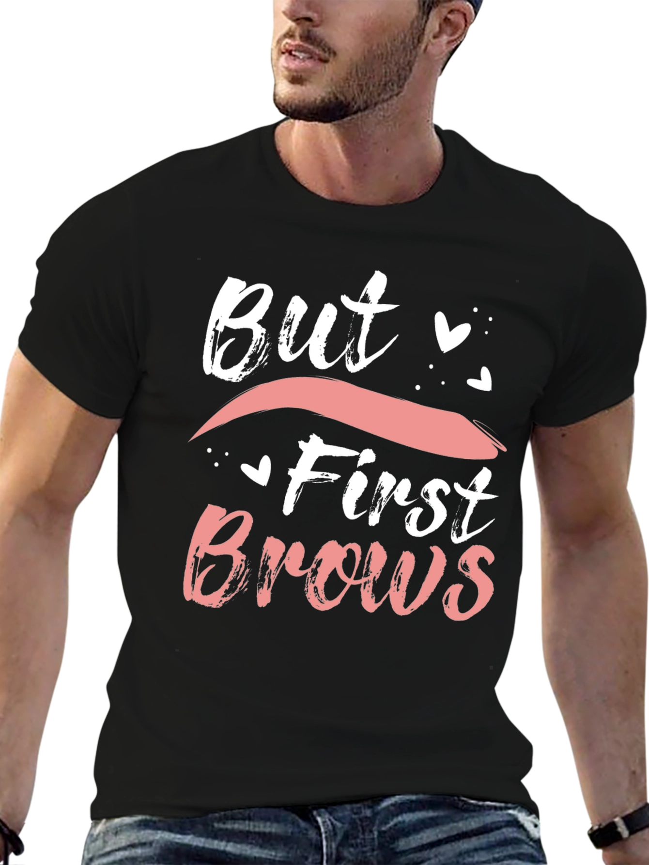 Black But First Brows Graphic Tee - Stylish and Trendy view 6