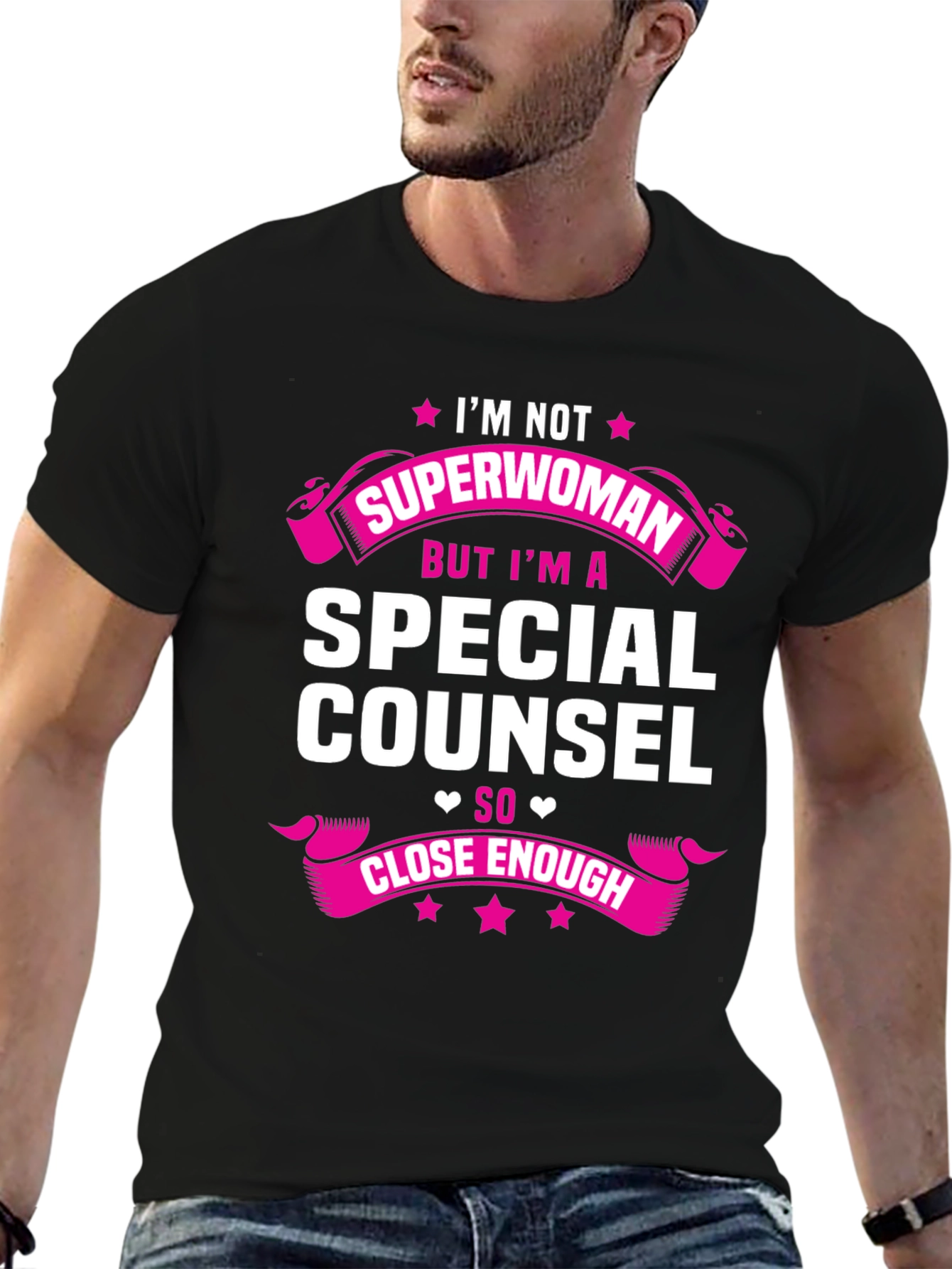 Black Special Counsel Funny T-Shirt view 6