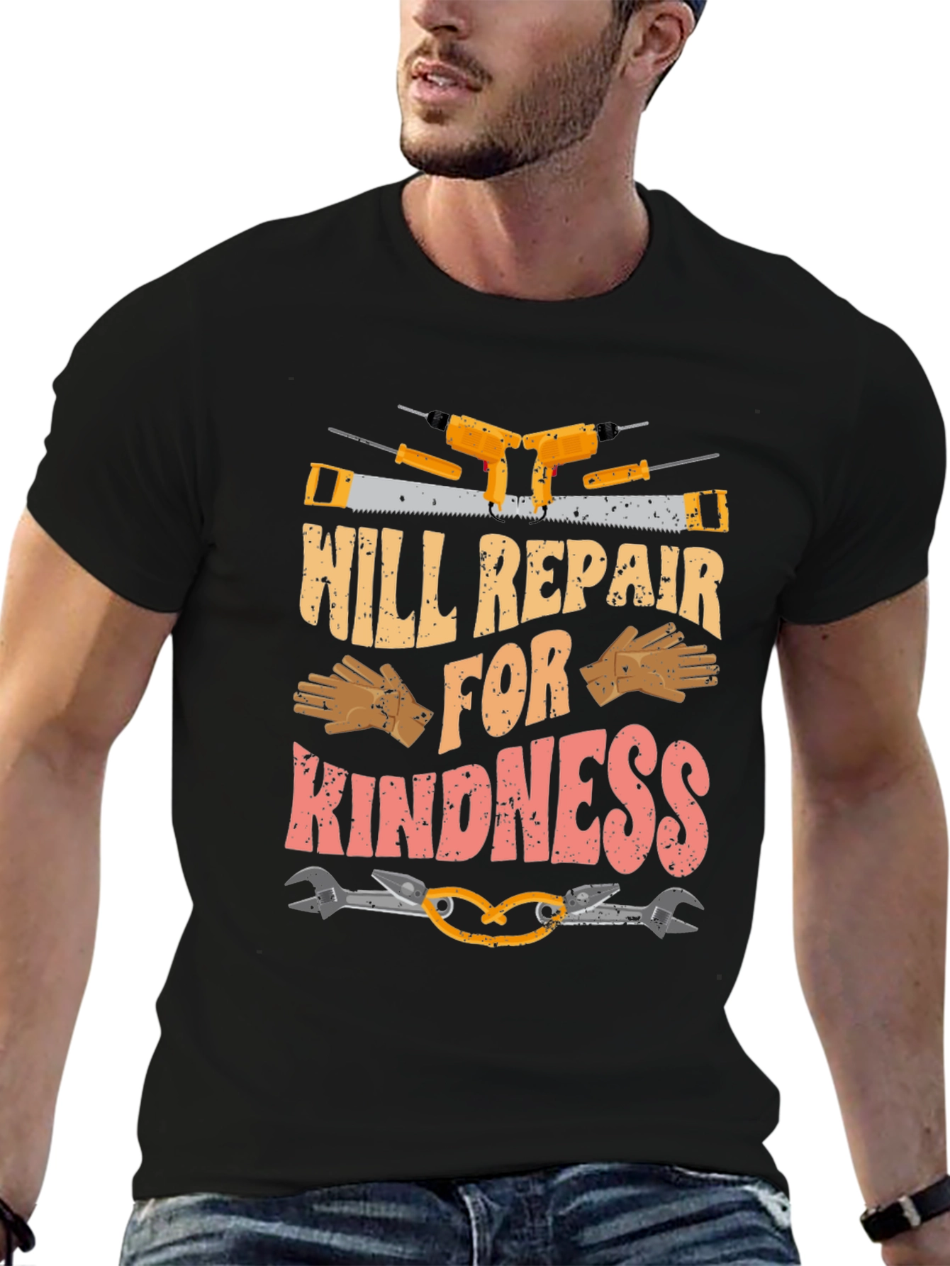 Black Will Repair for Kindness T-Shirt view 6
