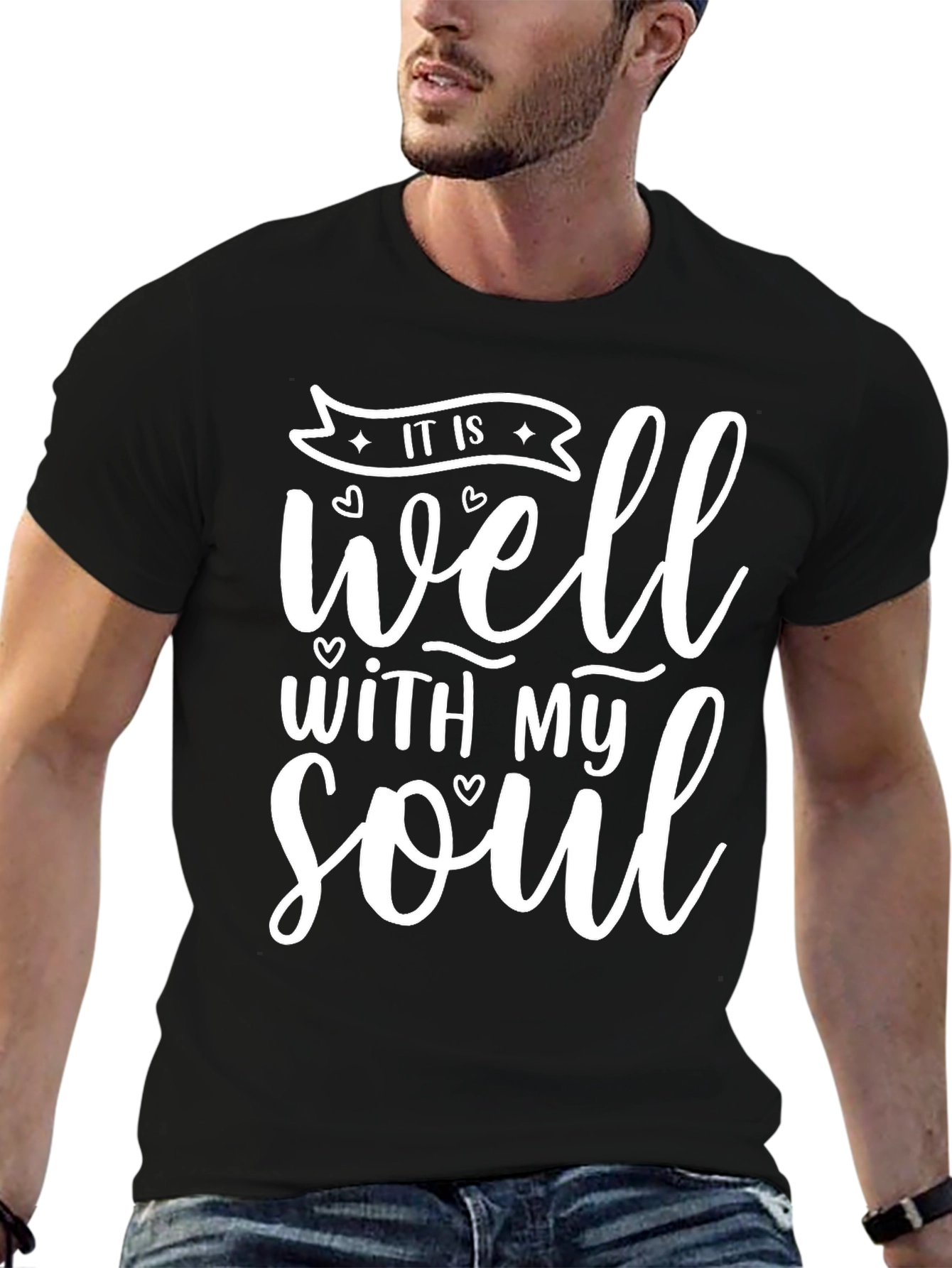 Black It Is Well With My Soul T-Shirt view 6