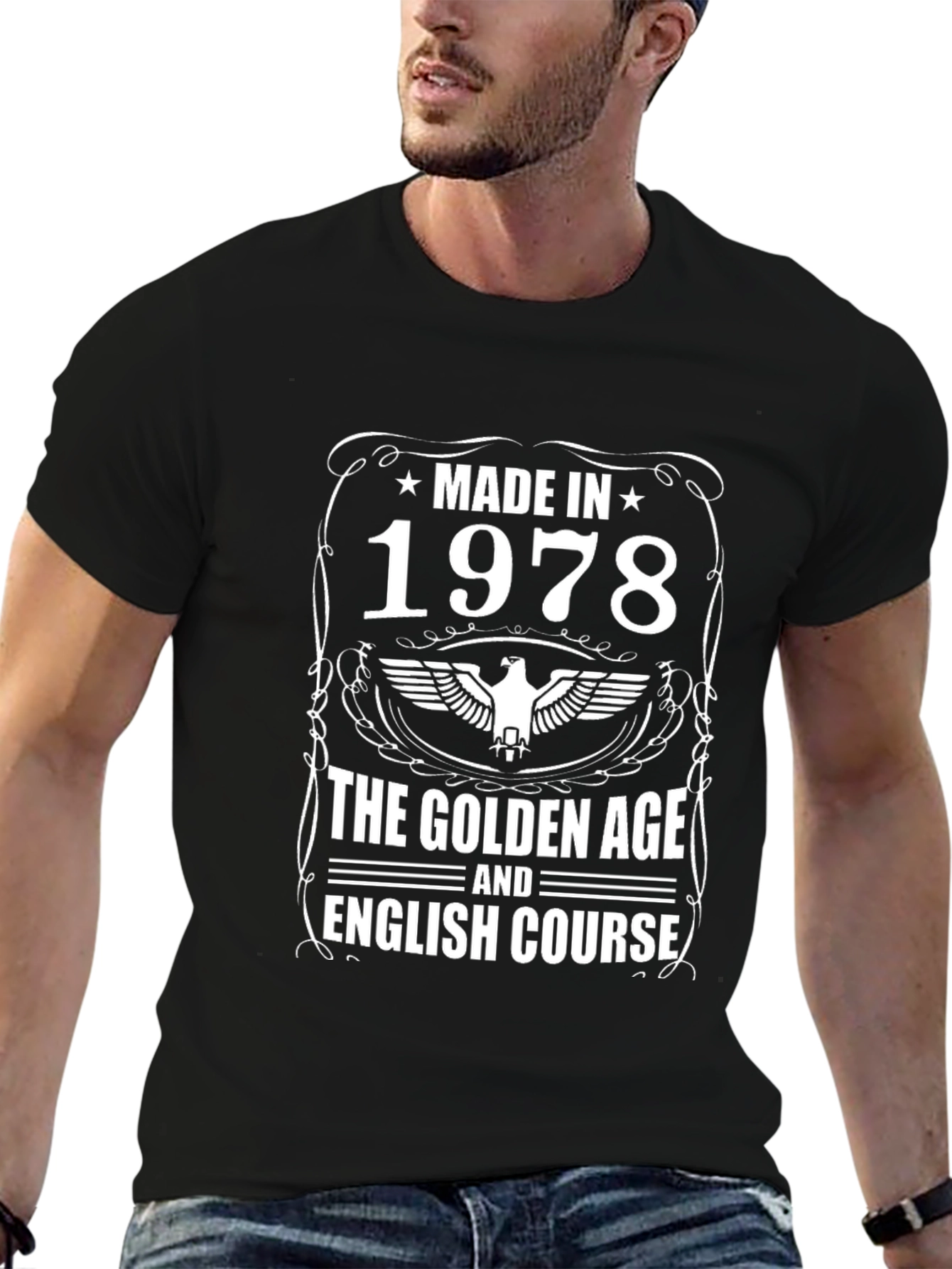 Black Made in 1978 T-Shirt - Golden Age view 6