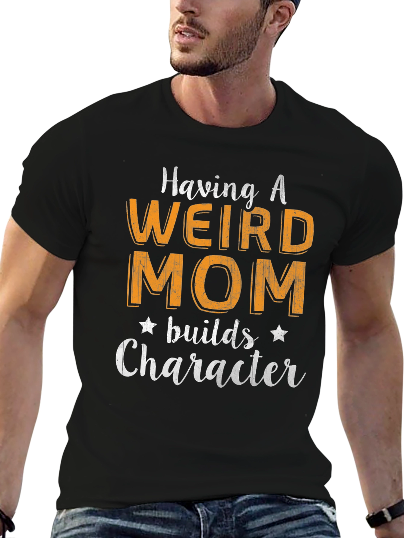 Weird Mom Builds Character Graphic T-Shirt - 6
