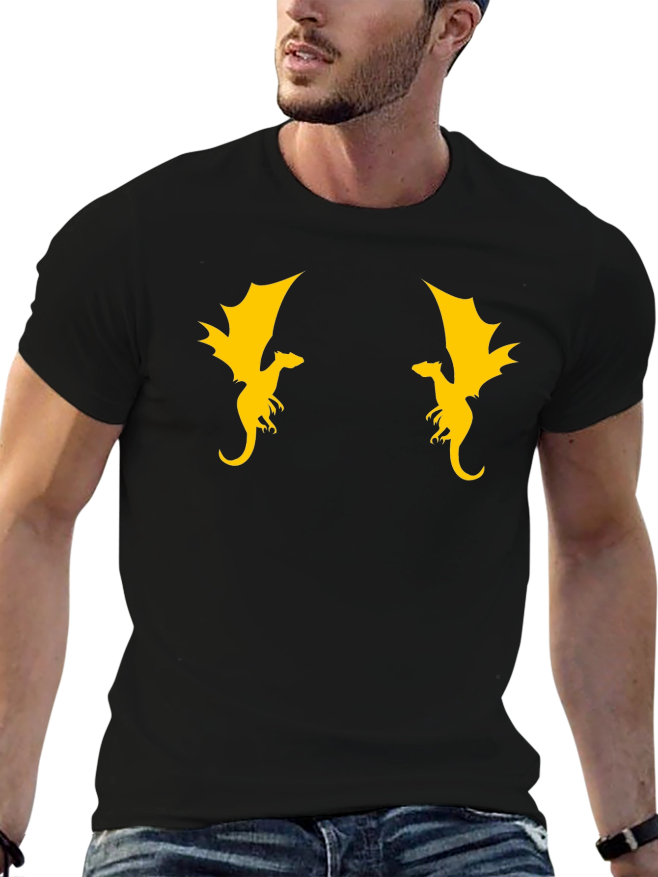Black Dragon Graphic T-Shirt - Bold Style view 6