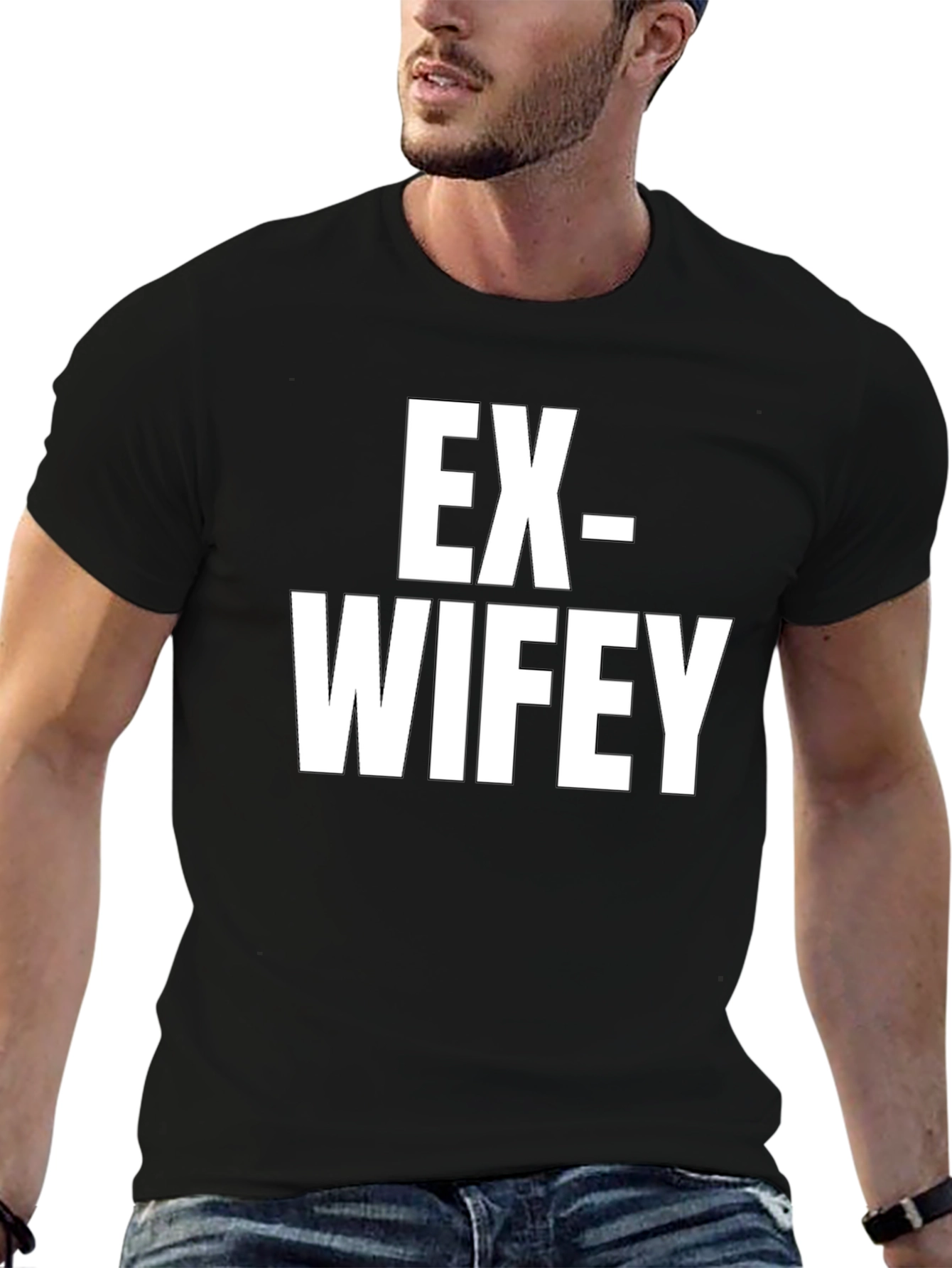 Black Ex-Wifey T-Shirt Funny Divorcee Humor Tee view 6