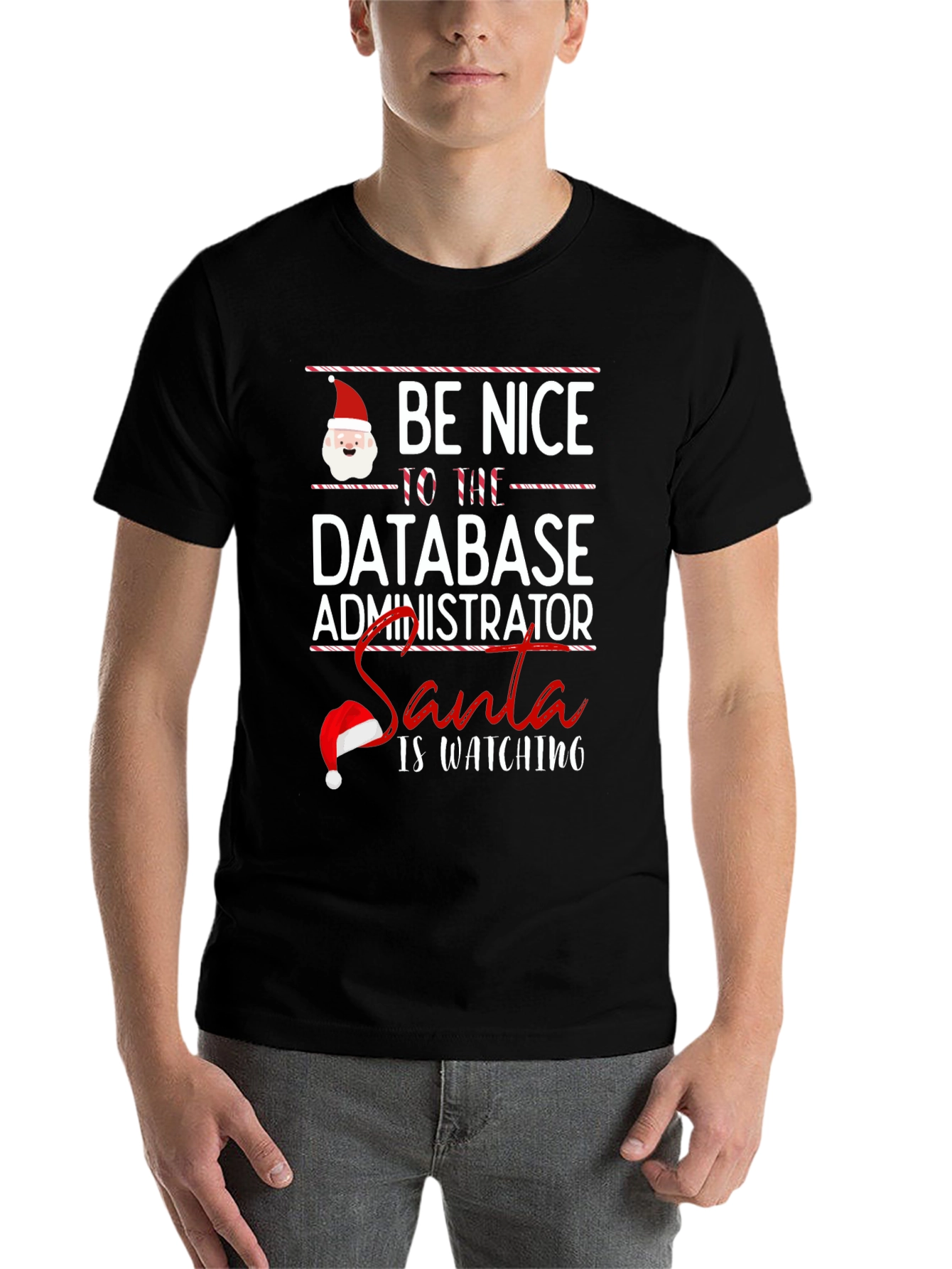 Black Be Nice to the Database Administrator T-Shirt view 7