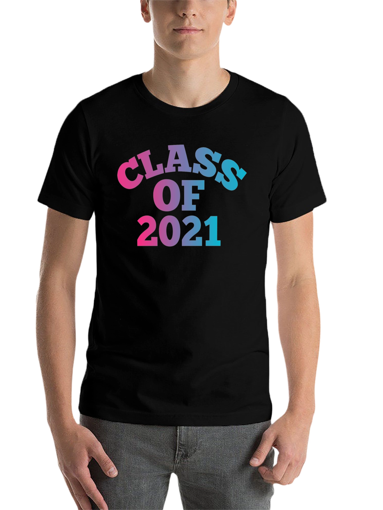 Black Class of 2021 Graduation T-Shirt view 7