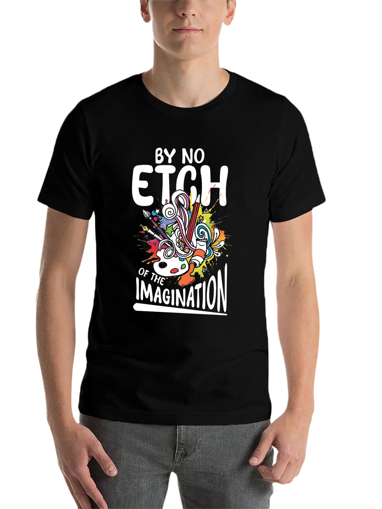 Black By No Etch Imagination Graphic Tee view 7