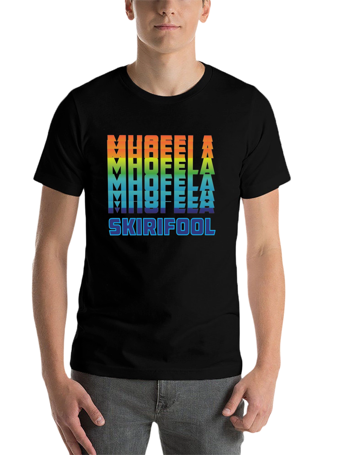 Black MH8FEELA Skirifool Pride T-Shirt view 7