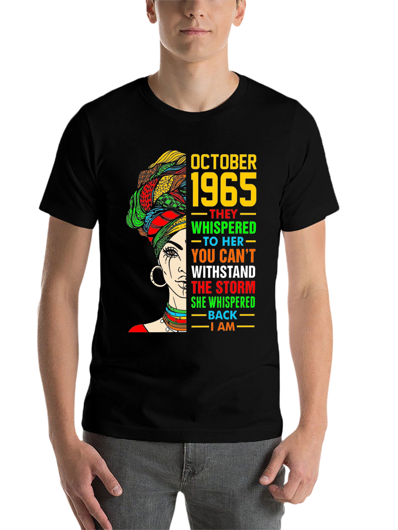 Black October 1965 Storm Whisper T-Shirt view 7