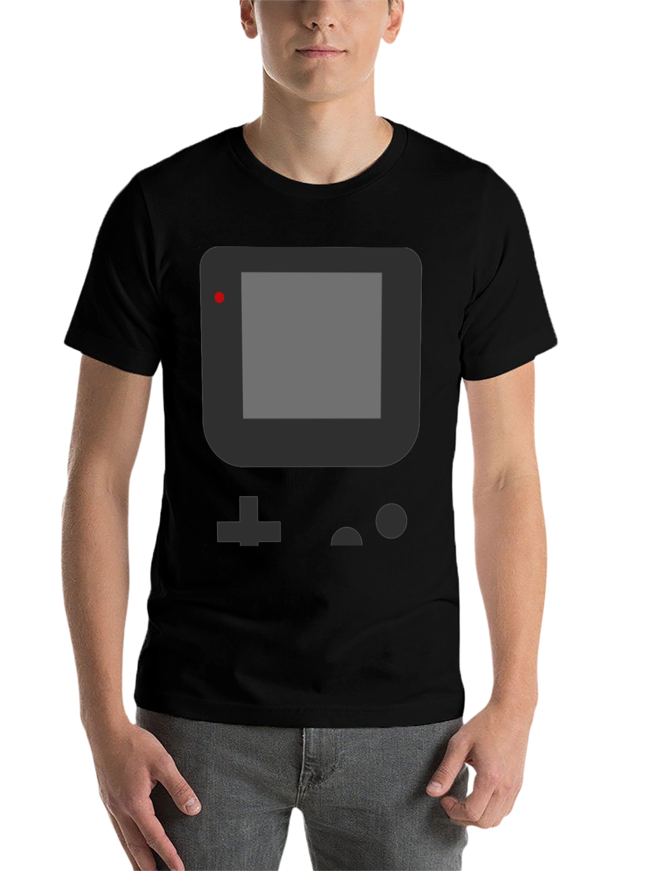 Black Retro Game Console T-Shirt - Black Gaming Tee view 7
