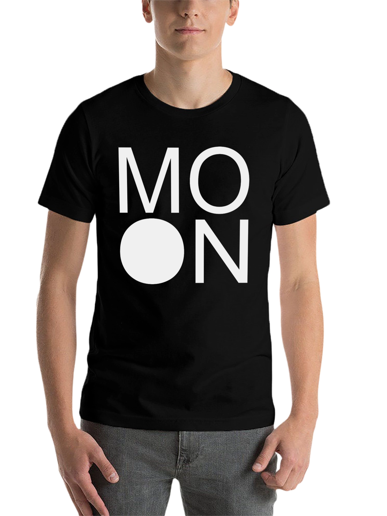 Black Moon Graphic Black T-Shirt view 7