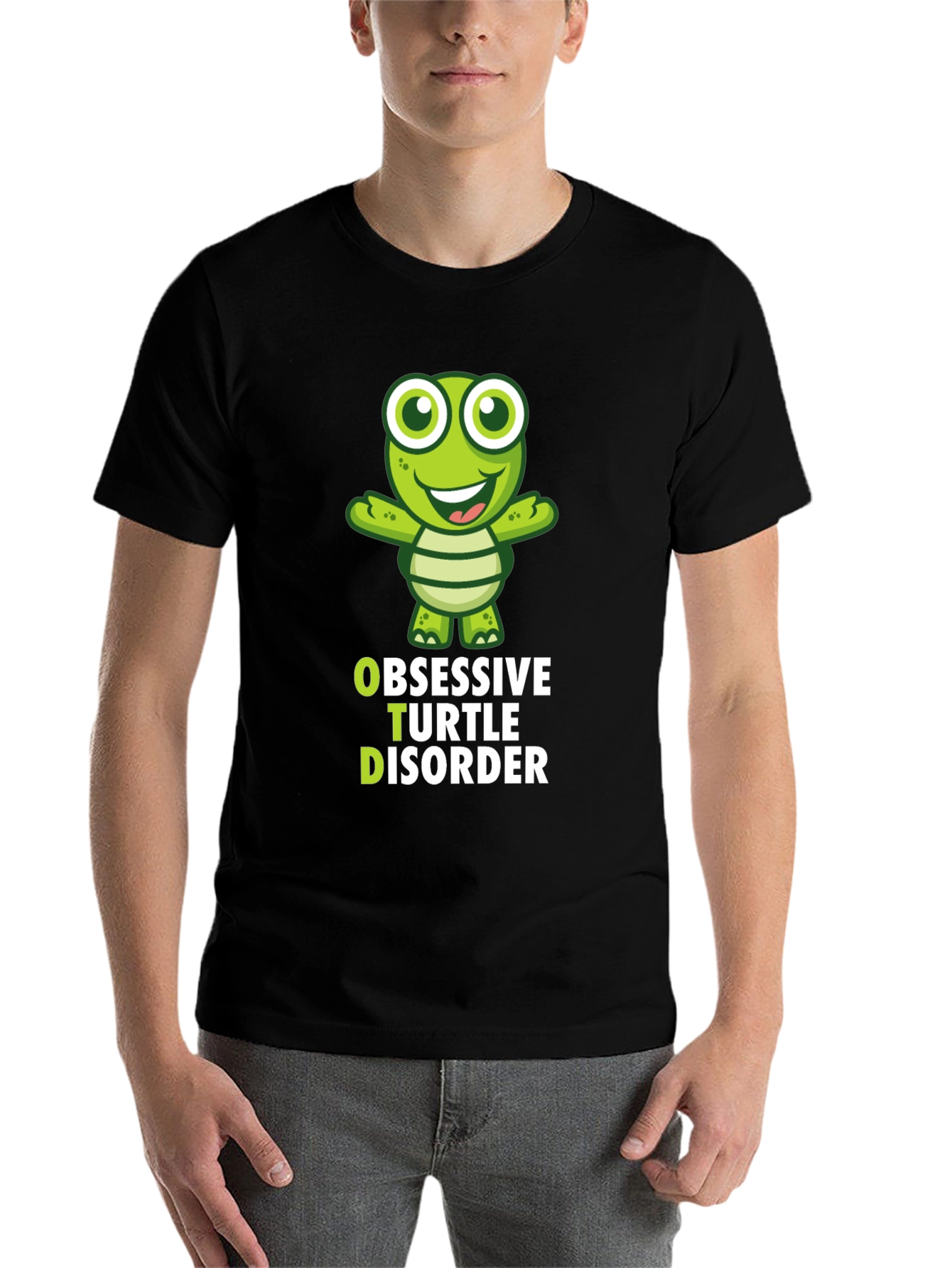 Black Obsessive Turtle Disorder T-Shirt Funny Turtle Lover Gift view 7