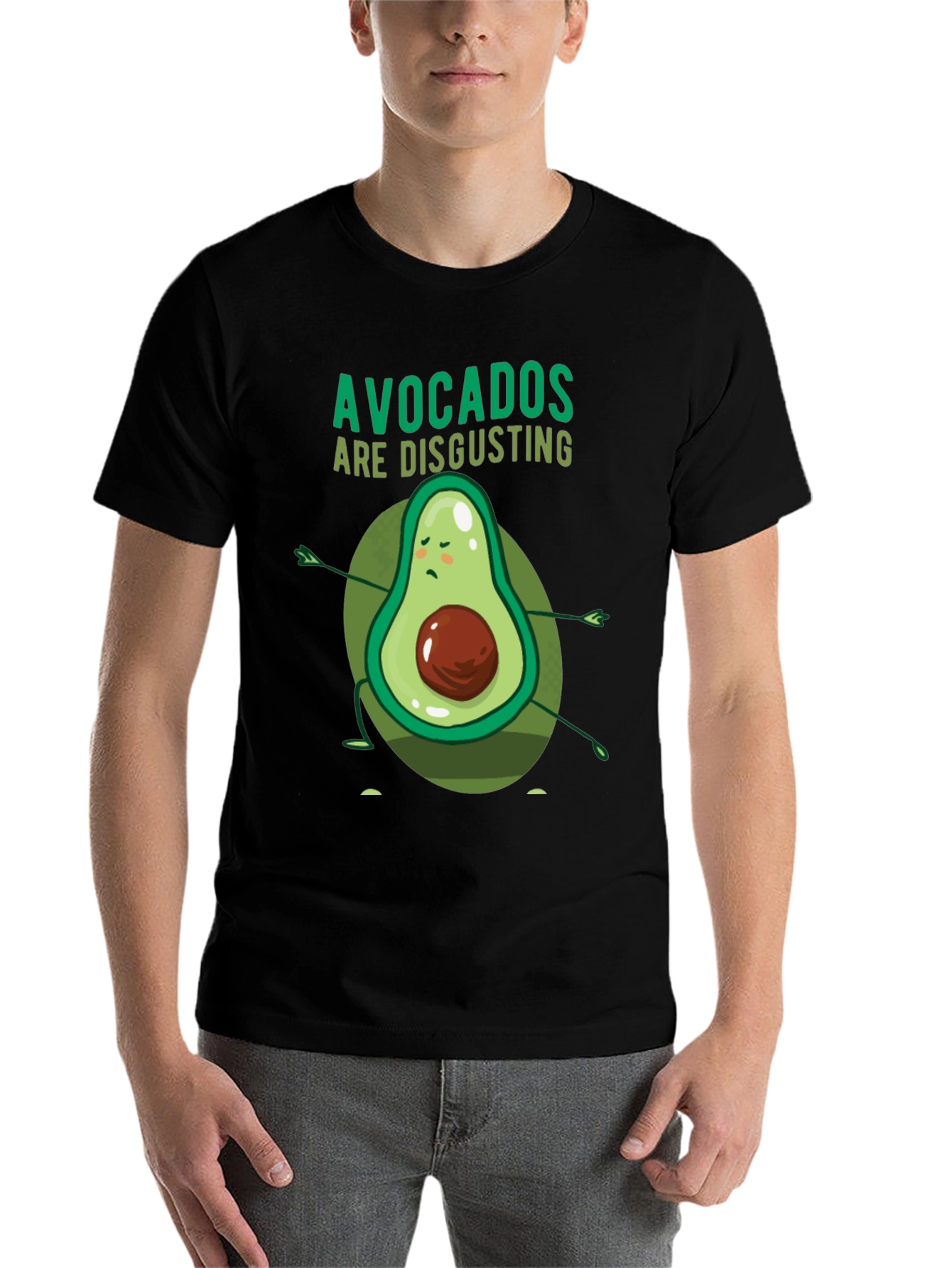 Black Avocados Are Disgusting Funny T-Shirt view 7