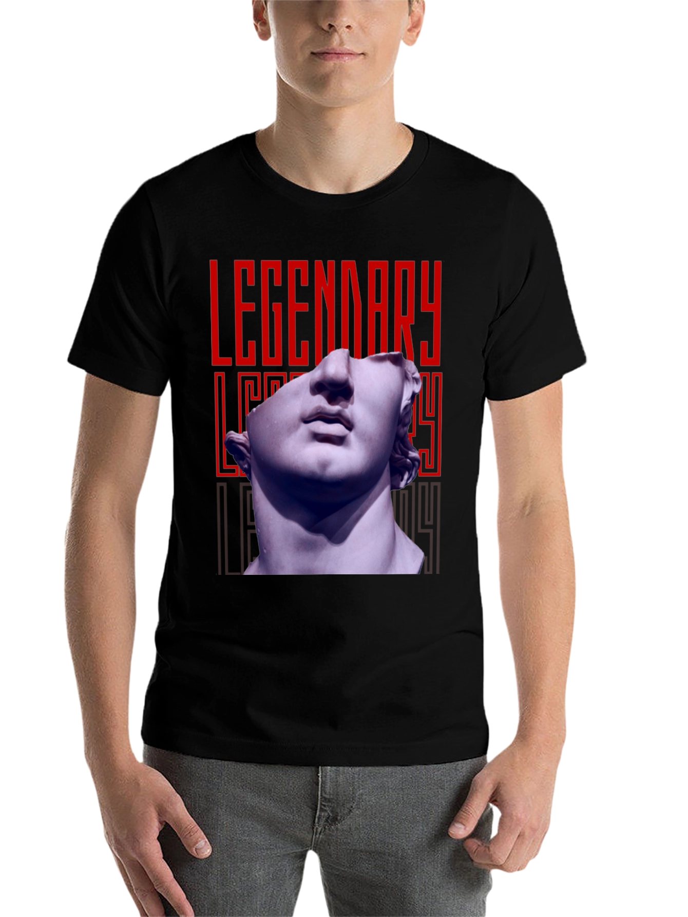 Black Legendary Bust Graphic Tee view 7