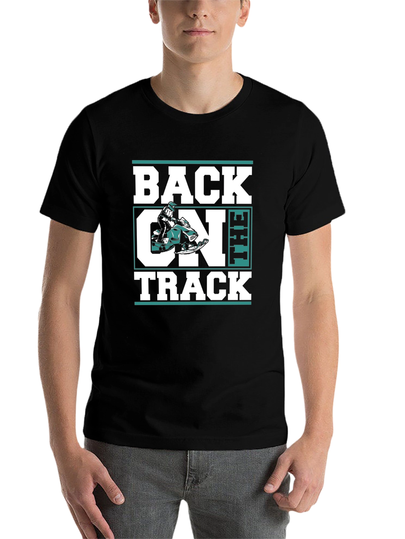 Black Back On The Track Graphic Tee view 7
