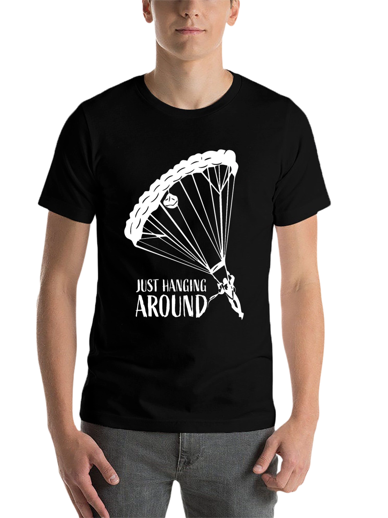 Black Just Hanging Around T-Shirt view 7