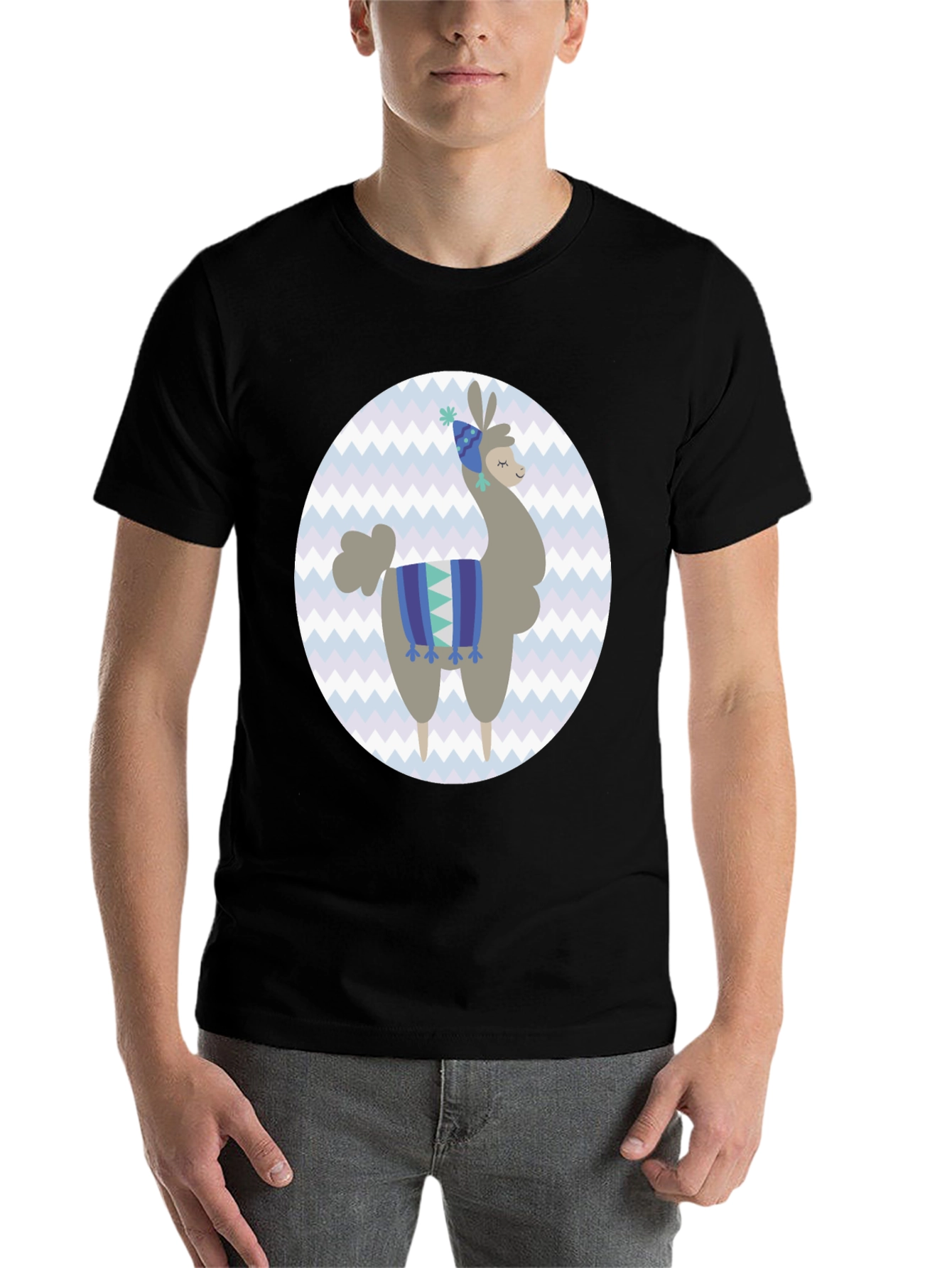 Black Llama Graphic Tee - Fun & Unique Style view 7