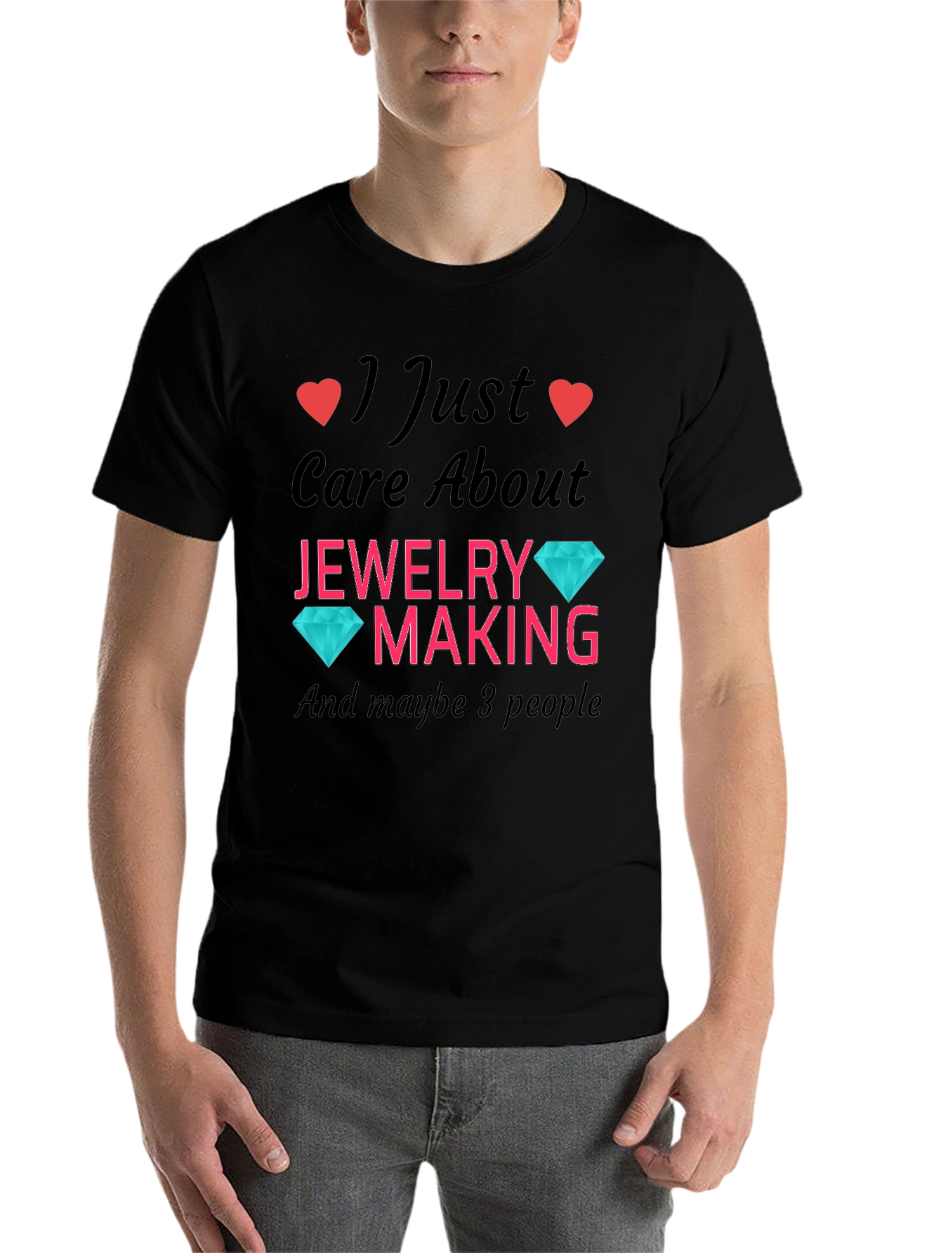 Black Jewelry Making Lover T-Shirt view 7