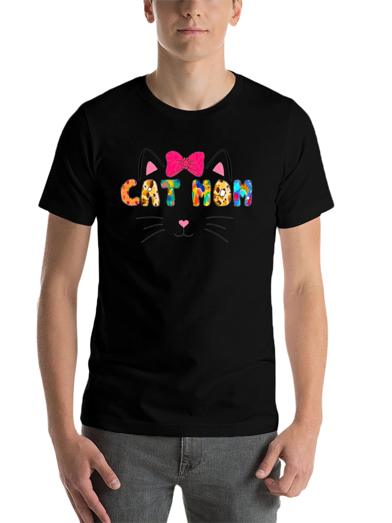Black Cat Mom T-Shirt - Cute Cat Lover Tee view 7
