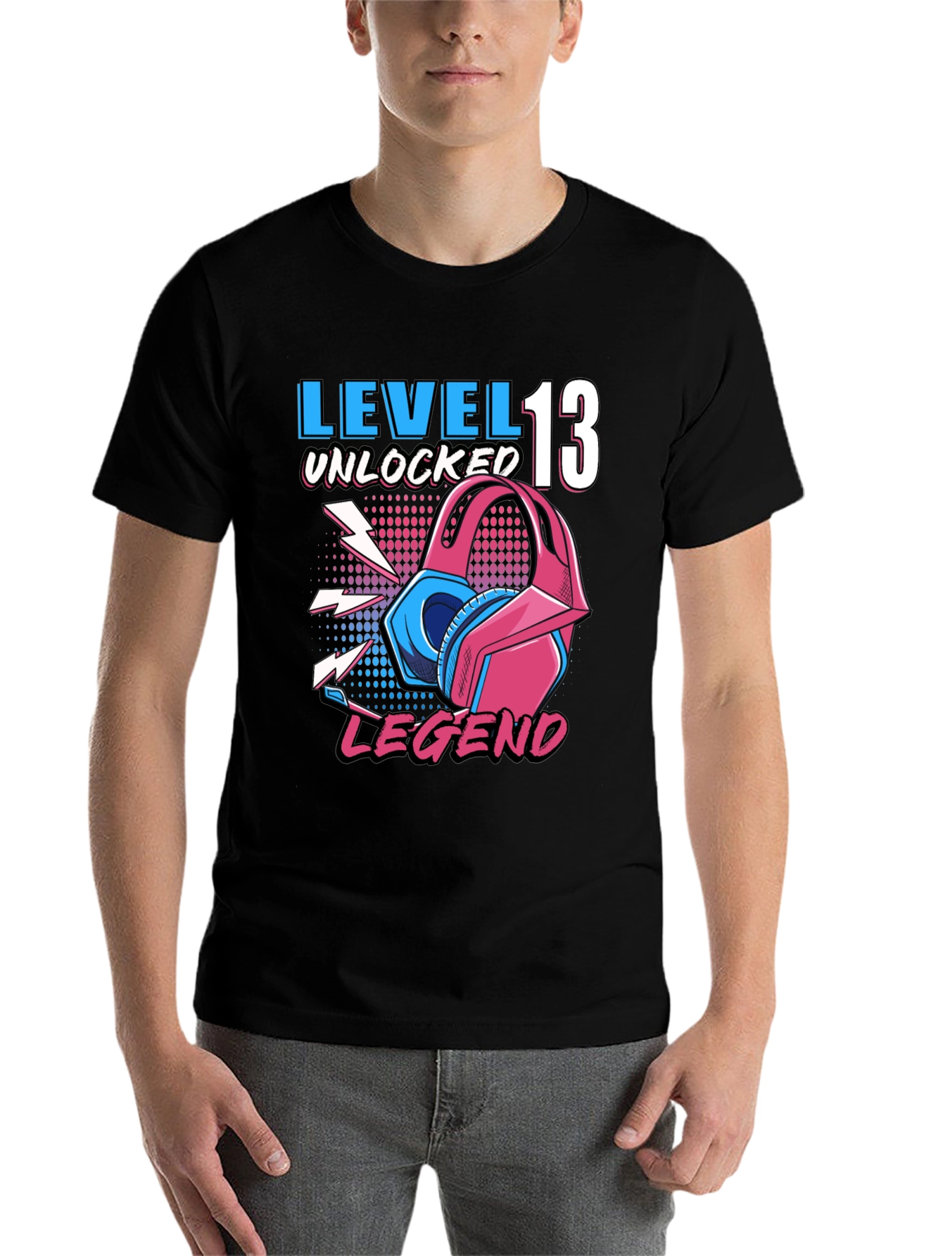 Black Level 13 Unlocked Legend Gamer T-Shirt view 7