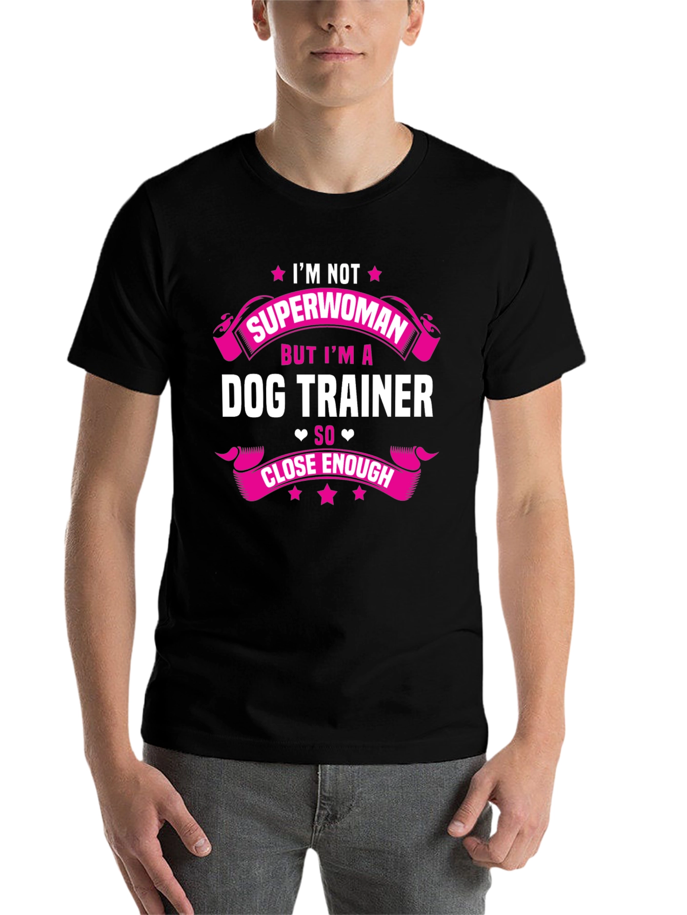 Black Dog Trainer Superwoman T-Shirt view 7
