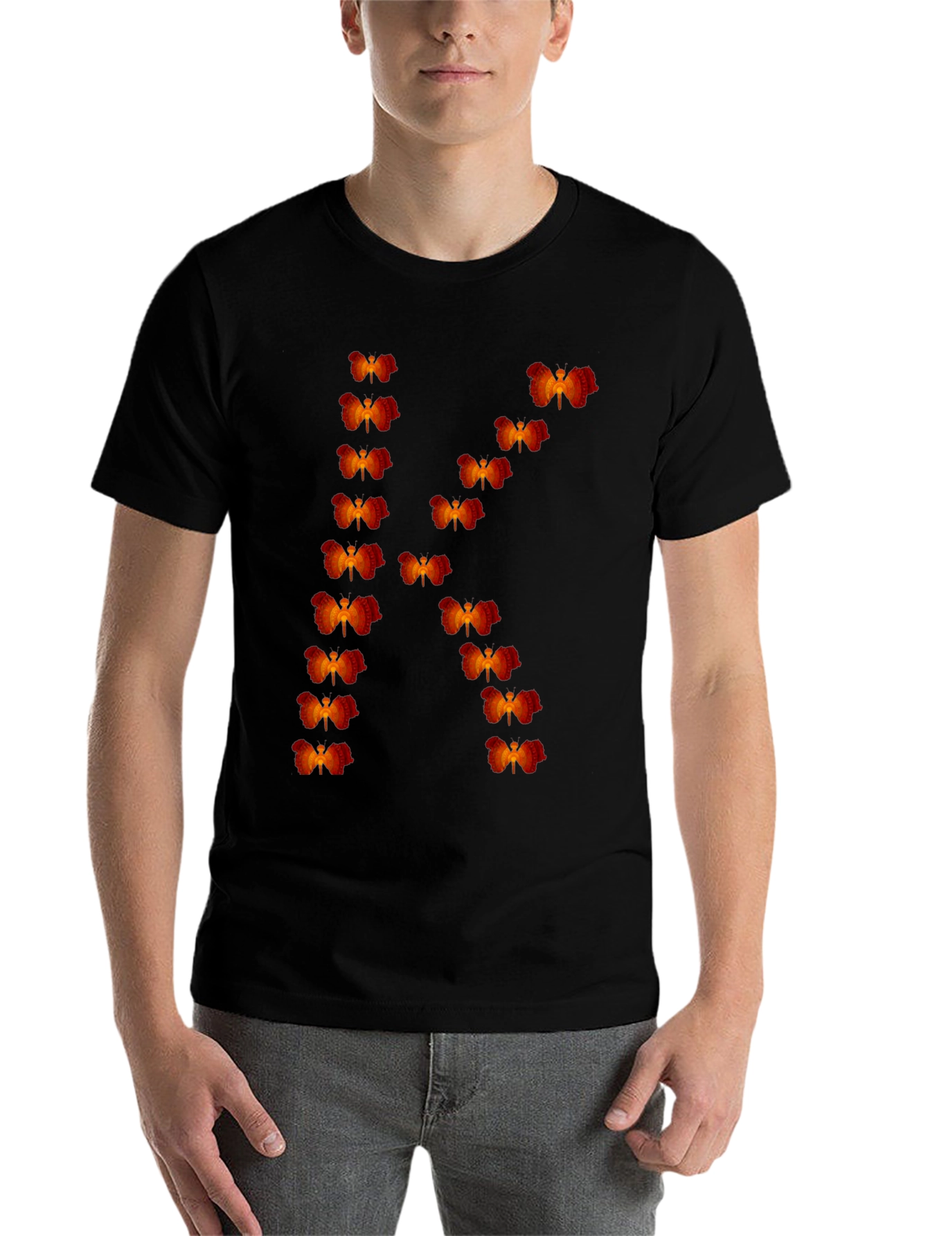 Black Phoenix Initial "K" Graphic Tee - Premium Cotton view 7