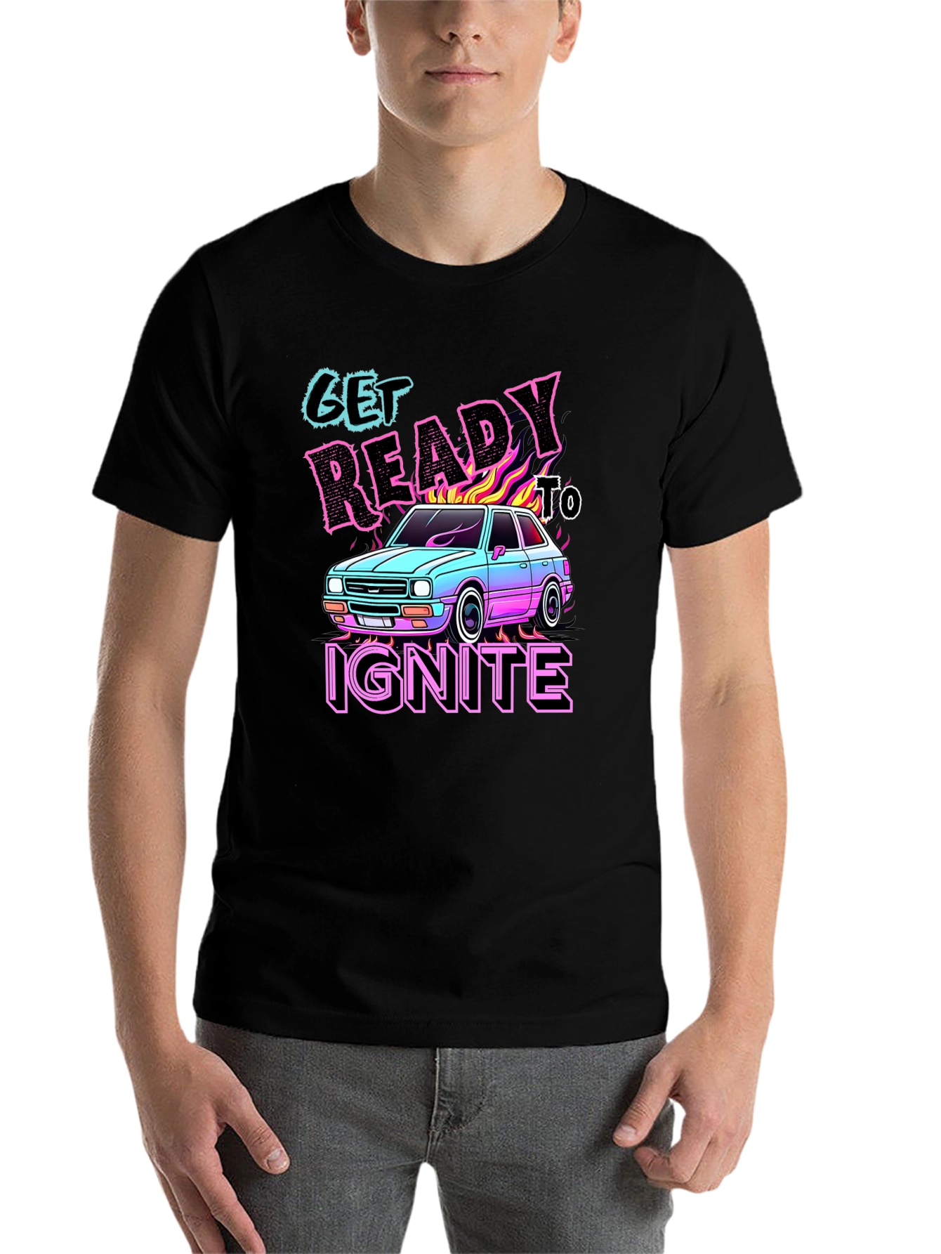 Black Get Ready to Ignite Graphic Tee view 7