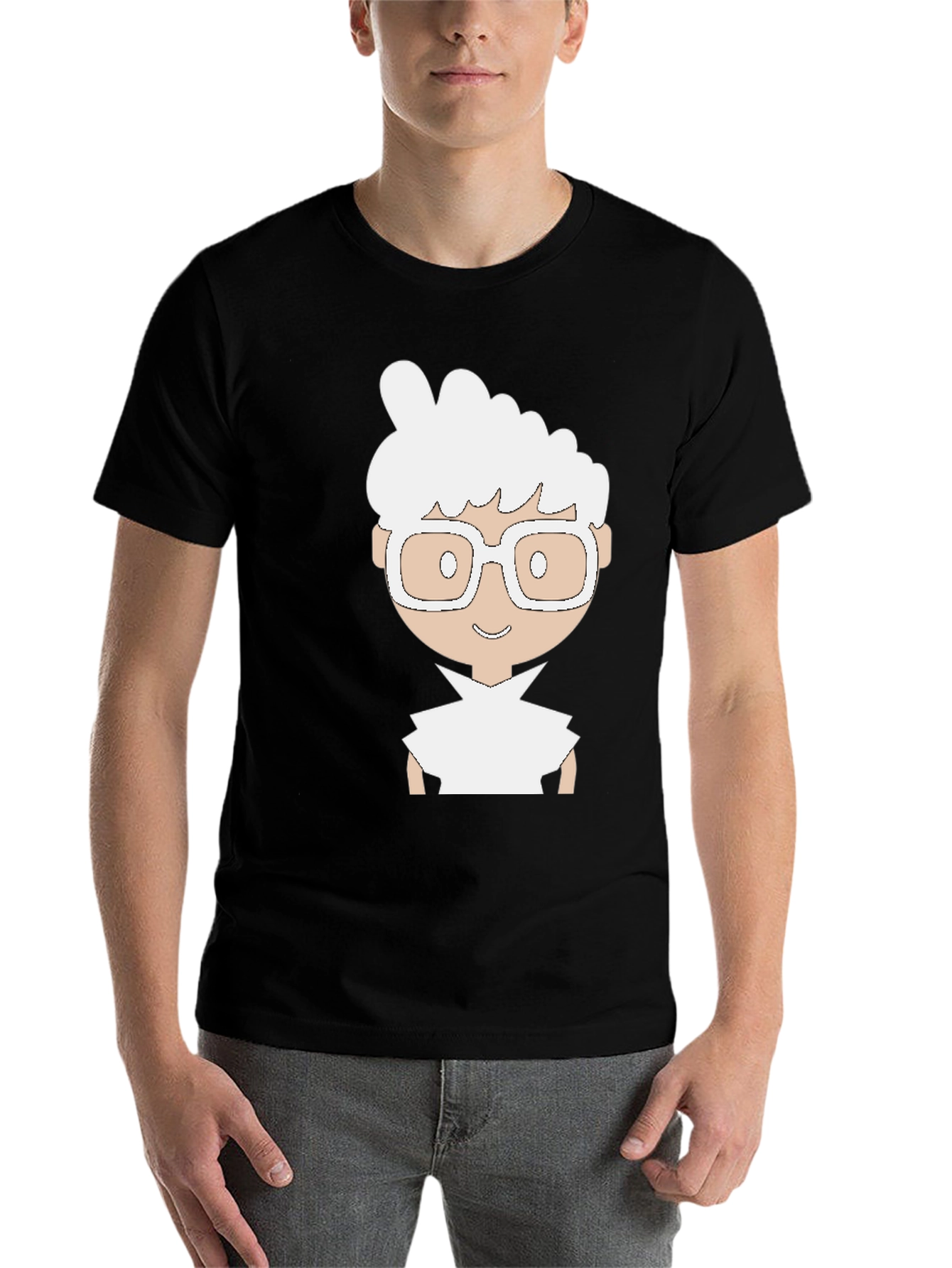 Black Cartoon Character T-Shirt view 7