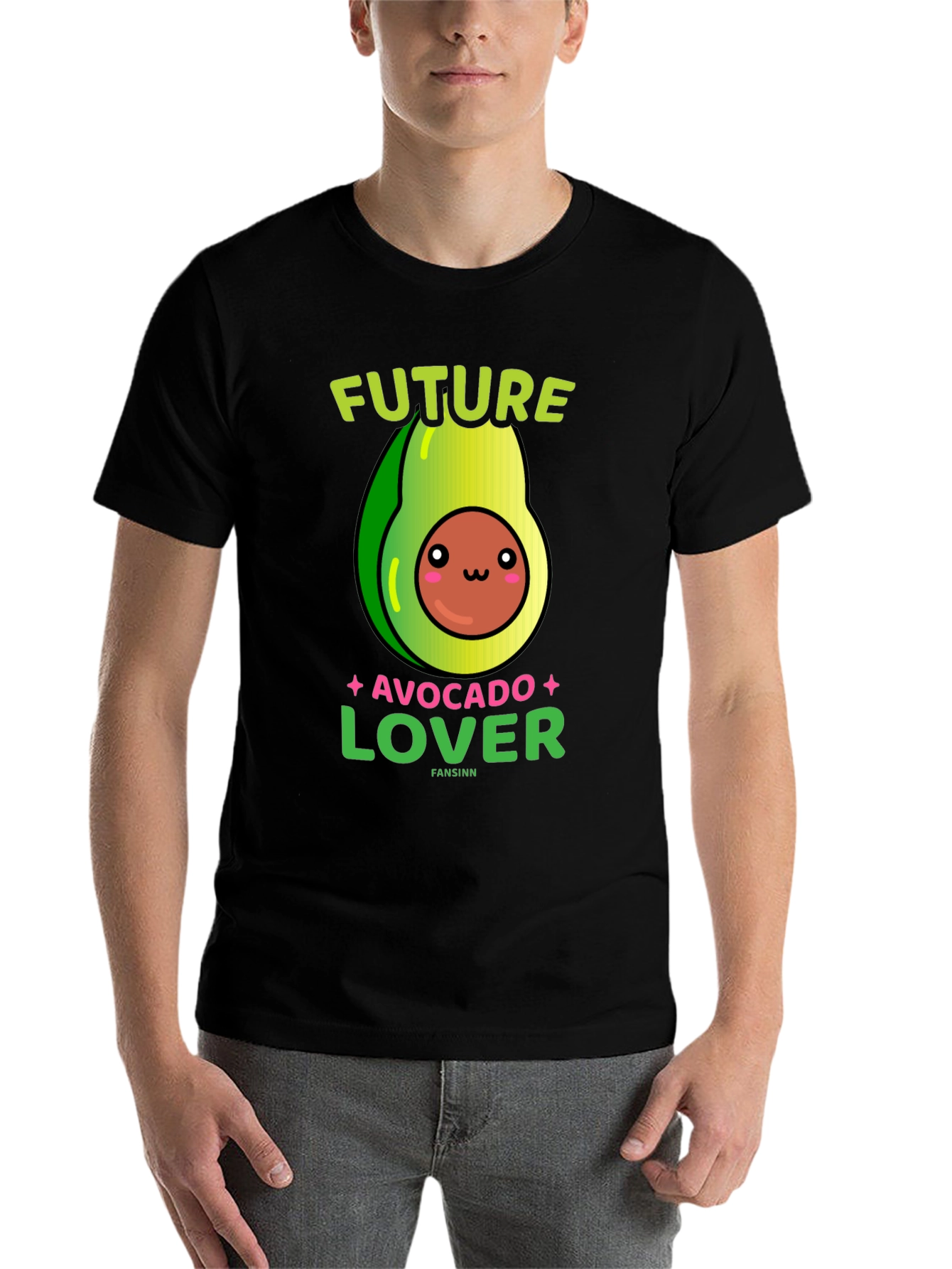 Black Future Avocado Lover T-Shirt view 7