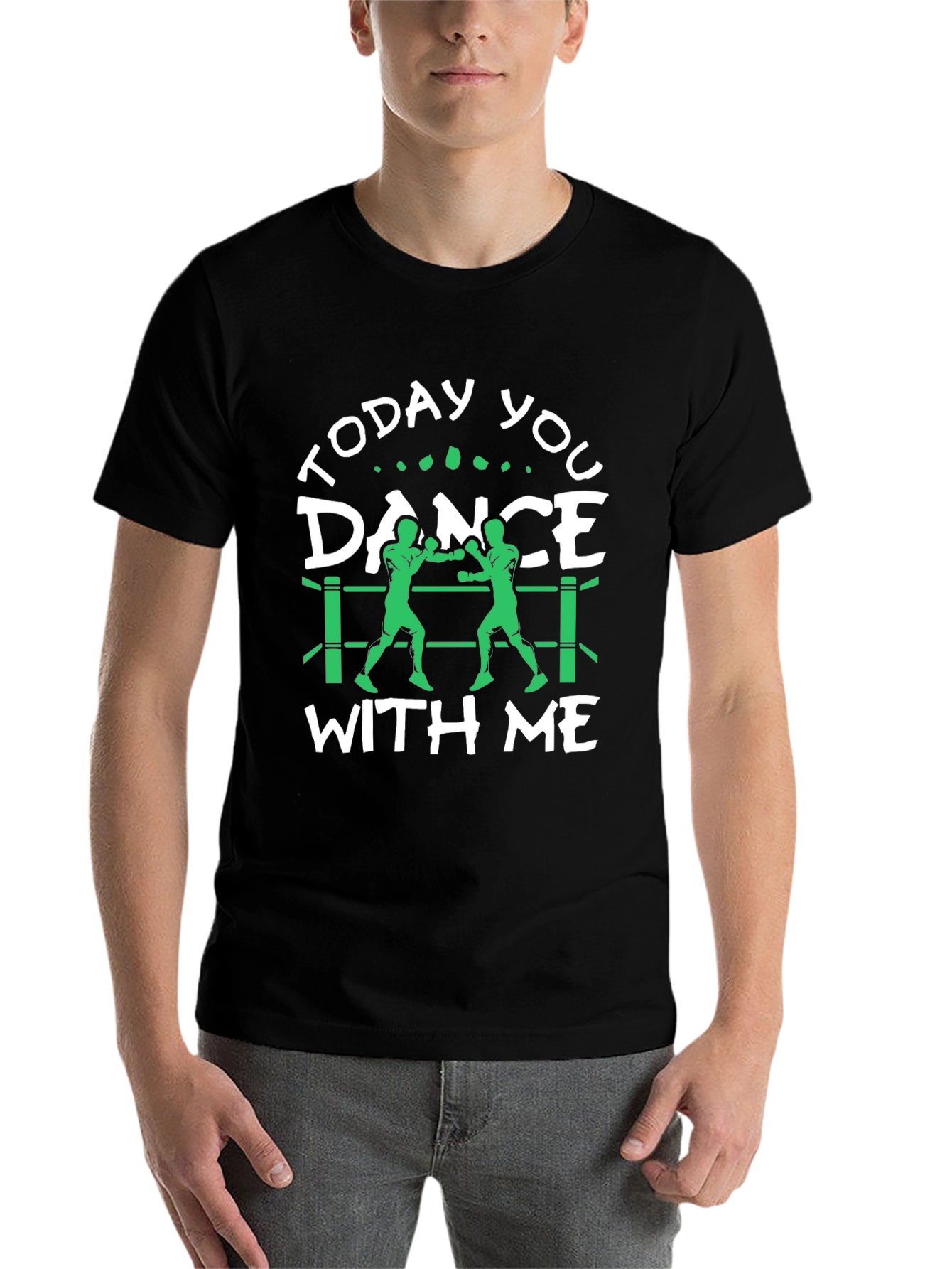 Black Today You Dance With Me Boxing T-Shirt view 7