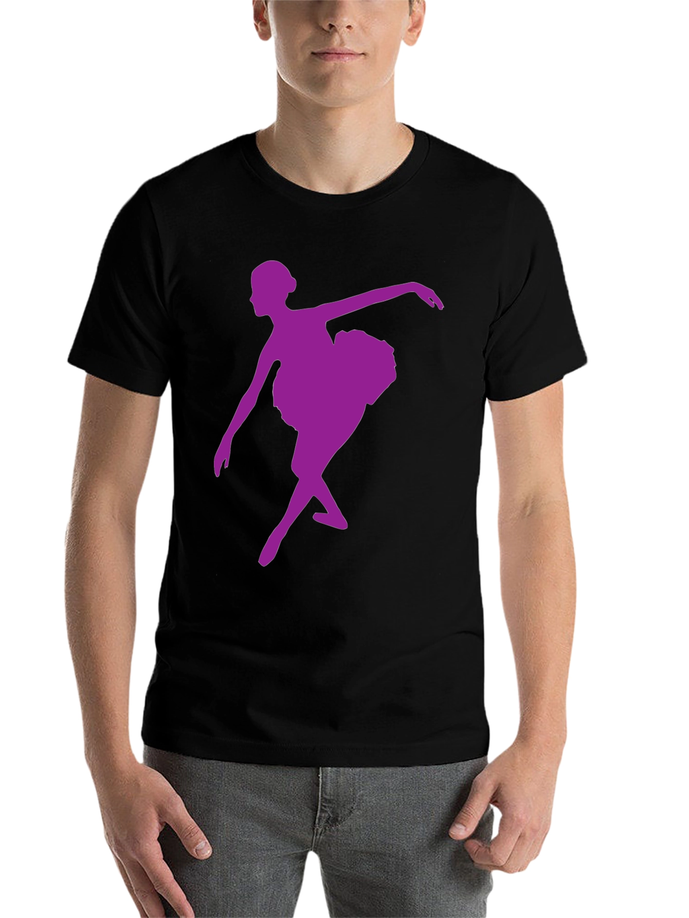 Black Ballerina Graphic Tee - Dance Lover's T-Shirt view 7
