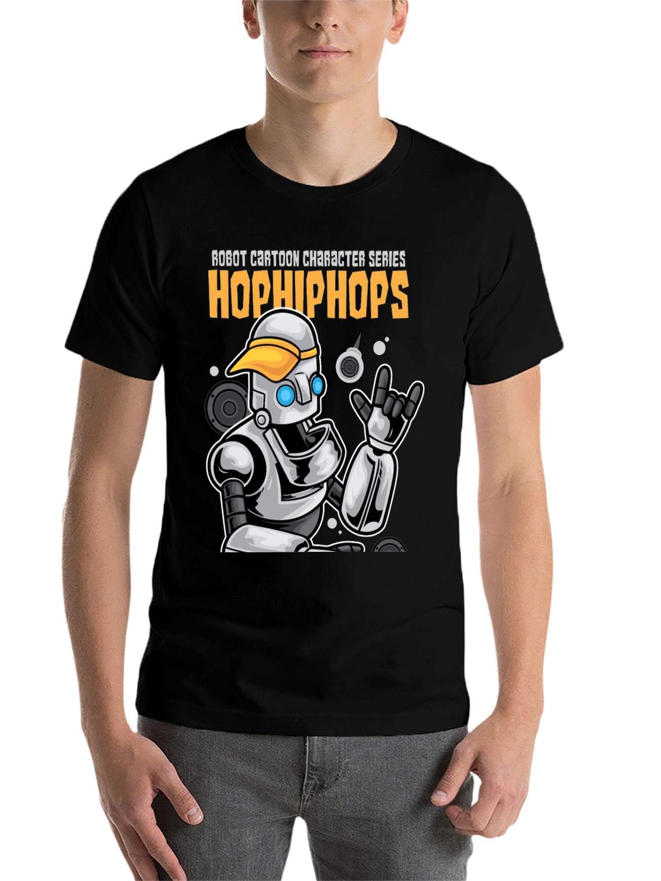 Robot Cartoon T-Shirt - Hop Hip Hops Series - 7