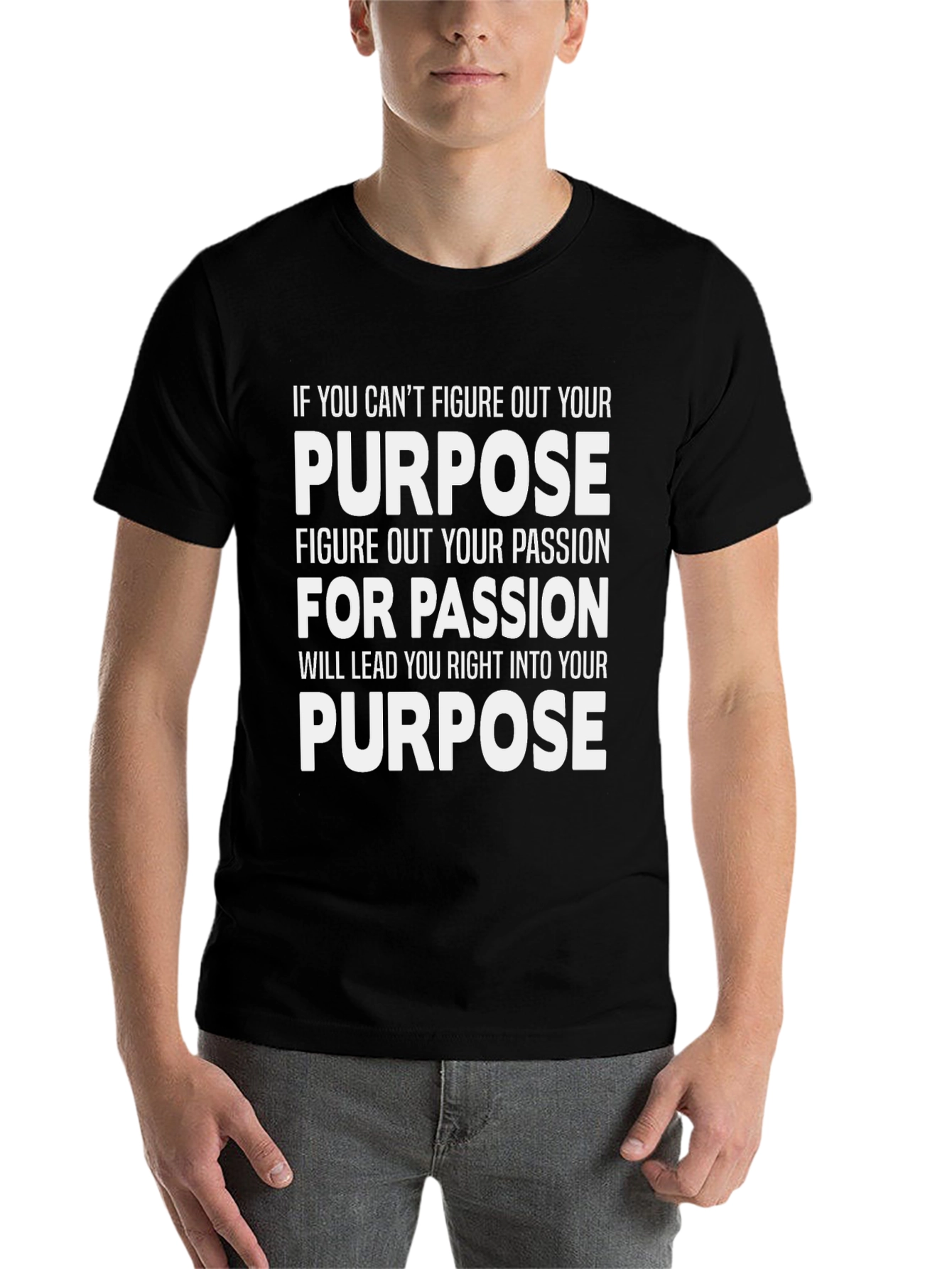 Black Purpose Driven Black T-Shirt view 7