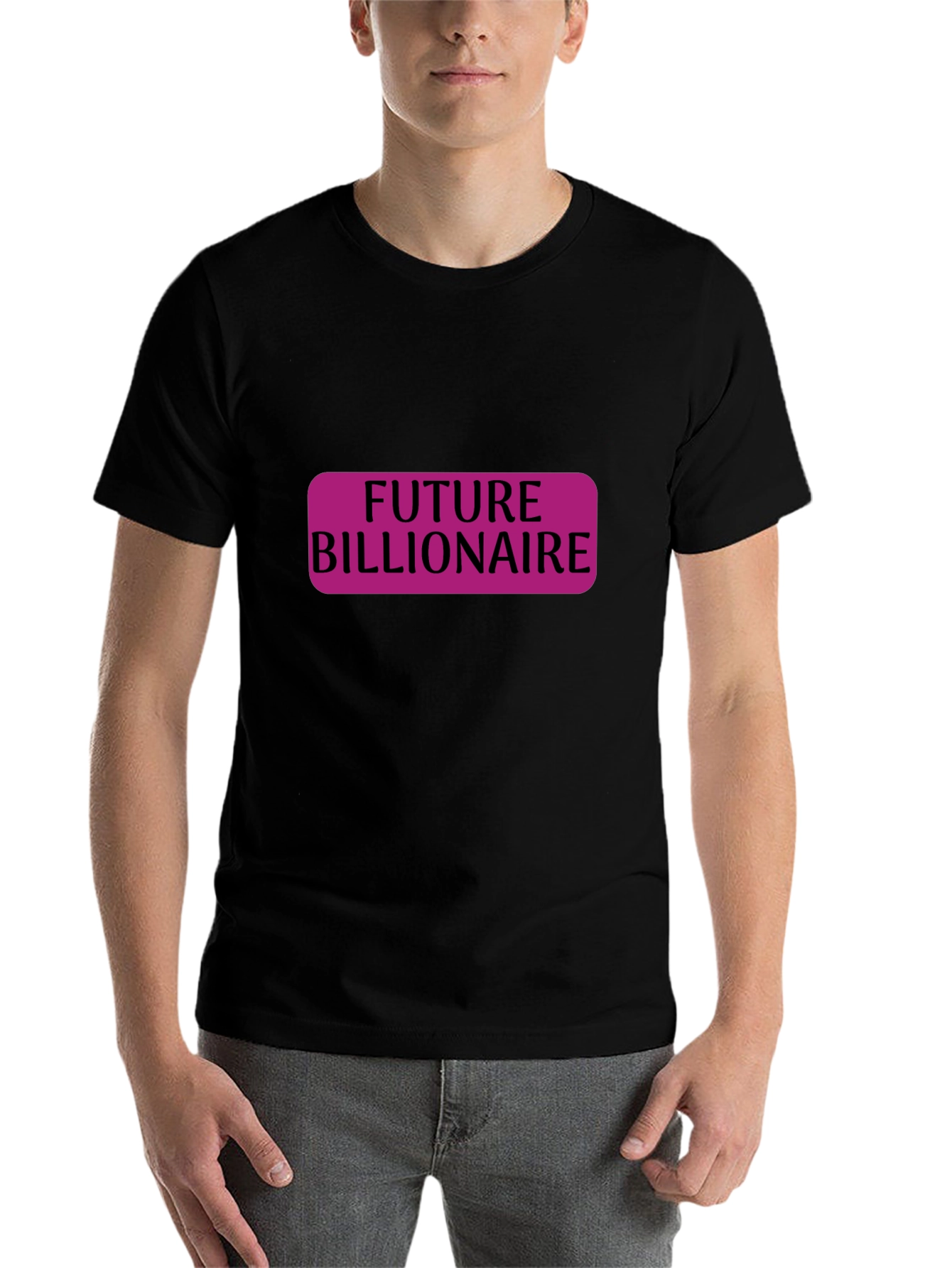 Black Future Billionaire Graphic Tee - Mens Black T-Shirt view 7