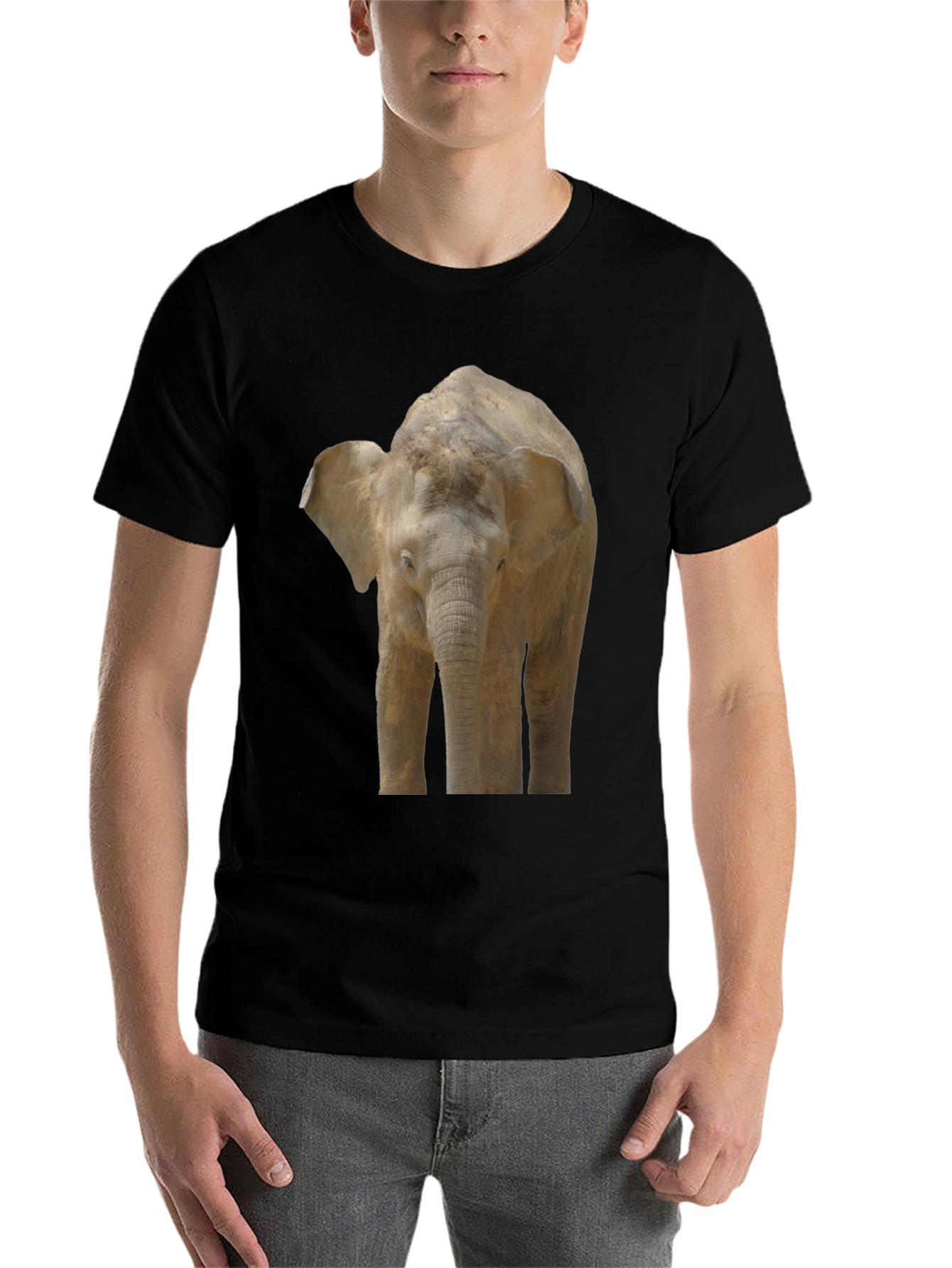 Black Elephant Graphic Tee - Casual Style view 7