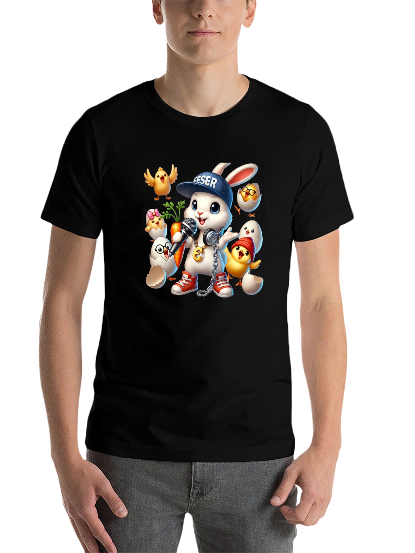 Black Bunny Rapper Graphic Tee view 7