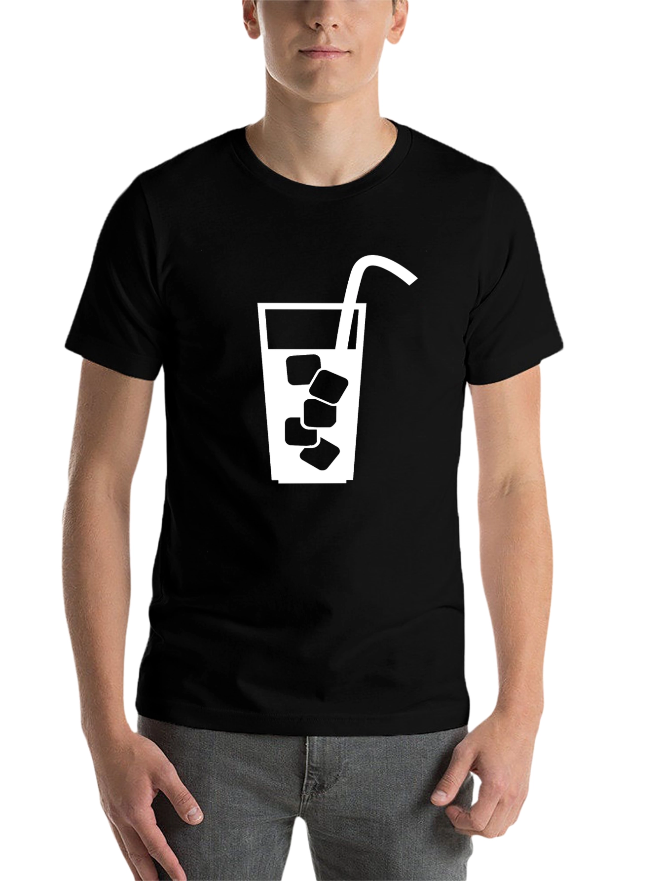 Black Cool Drink T-Shirt - Refreshing Style view 7