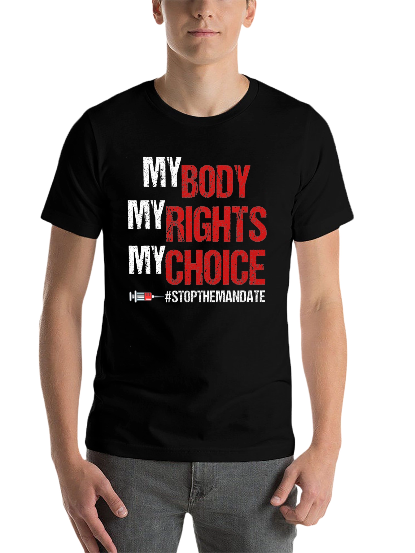 Black My Body My Rights T-Shirt view 7