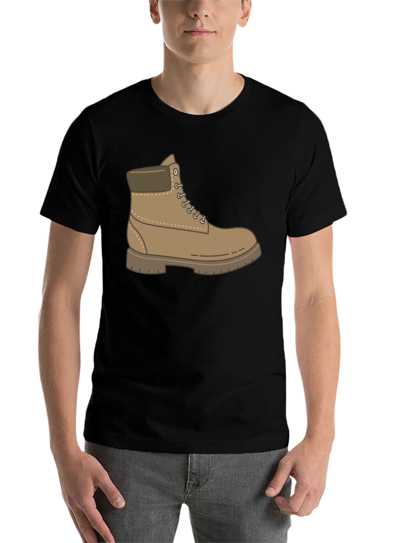 Black Boot Graphic Tee - Stylish Casual Wear view 7