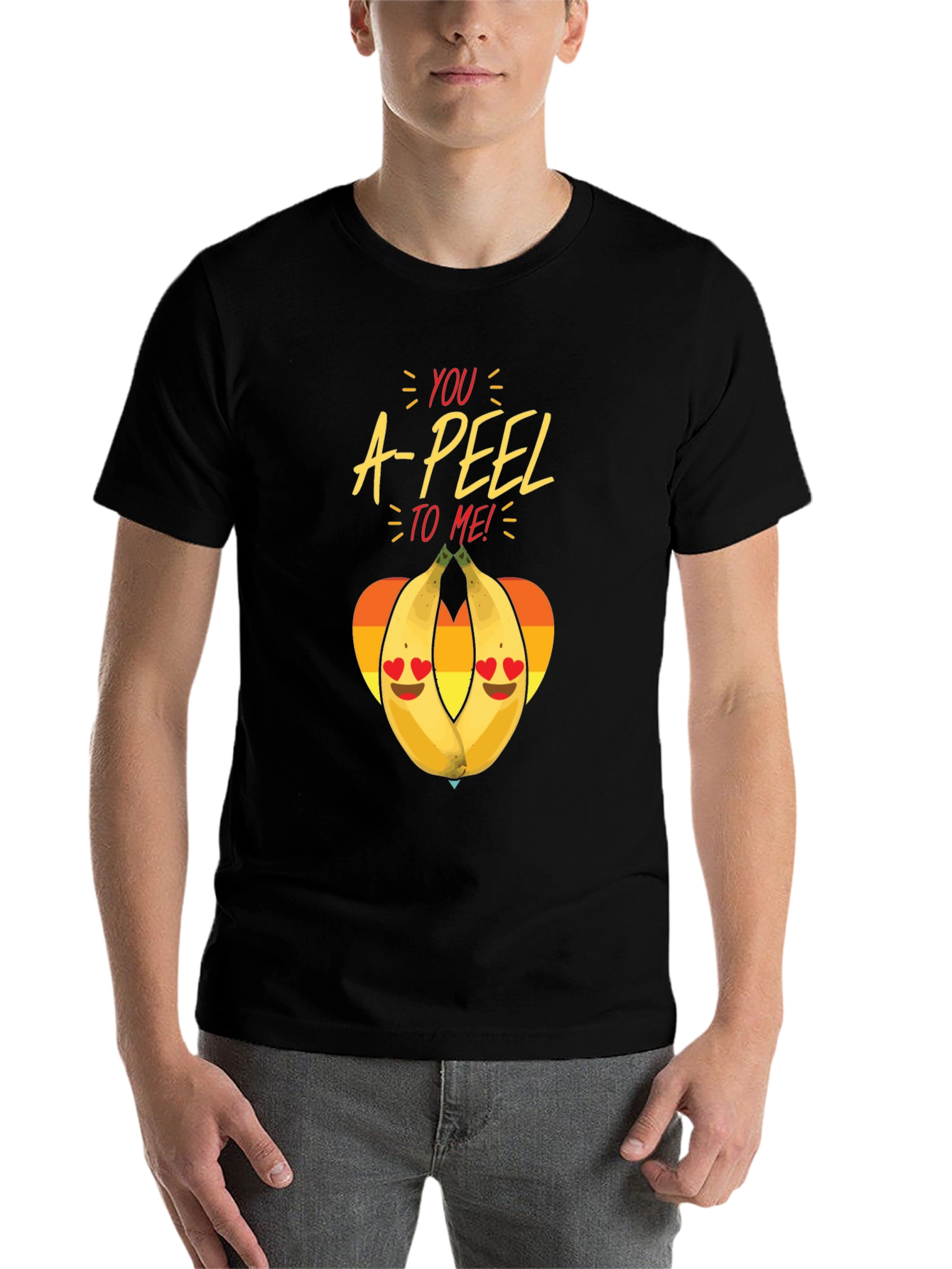 Black You A-PEEL to Me! Graphic T-Shirt view 7