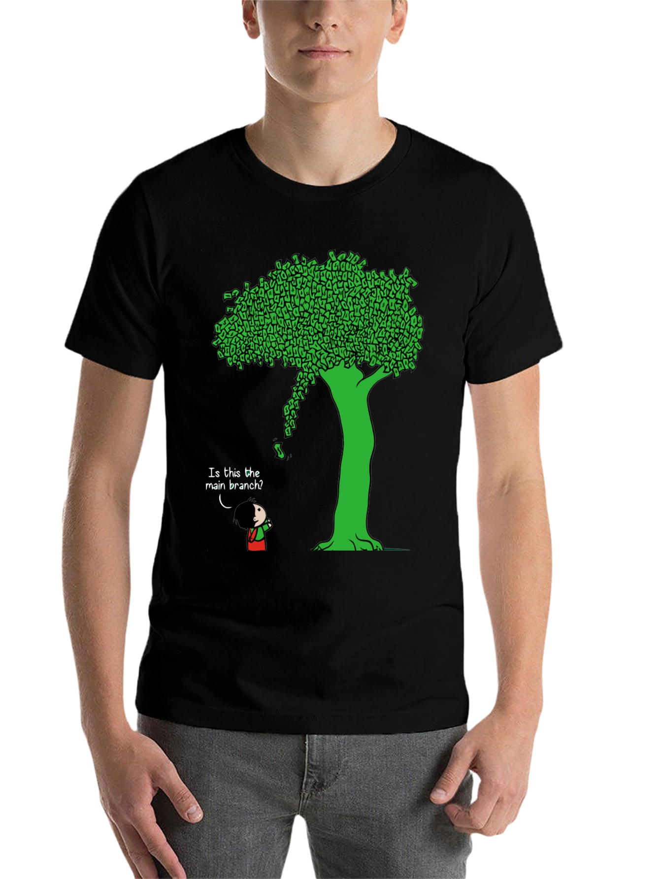 Black Funny Money Tree T-Shirt - Unique Graphic Tee view 7