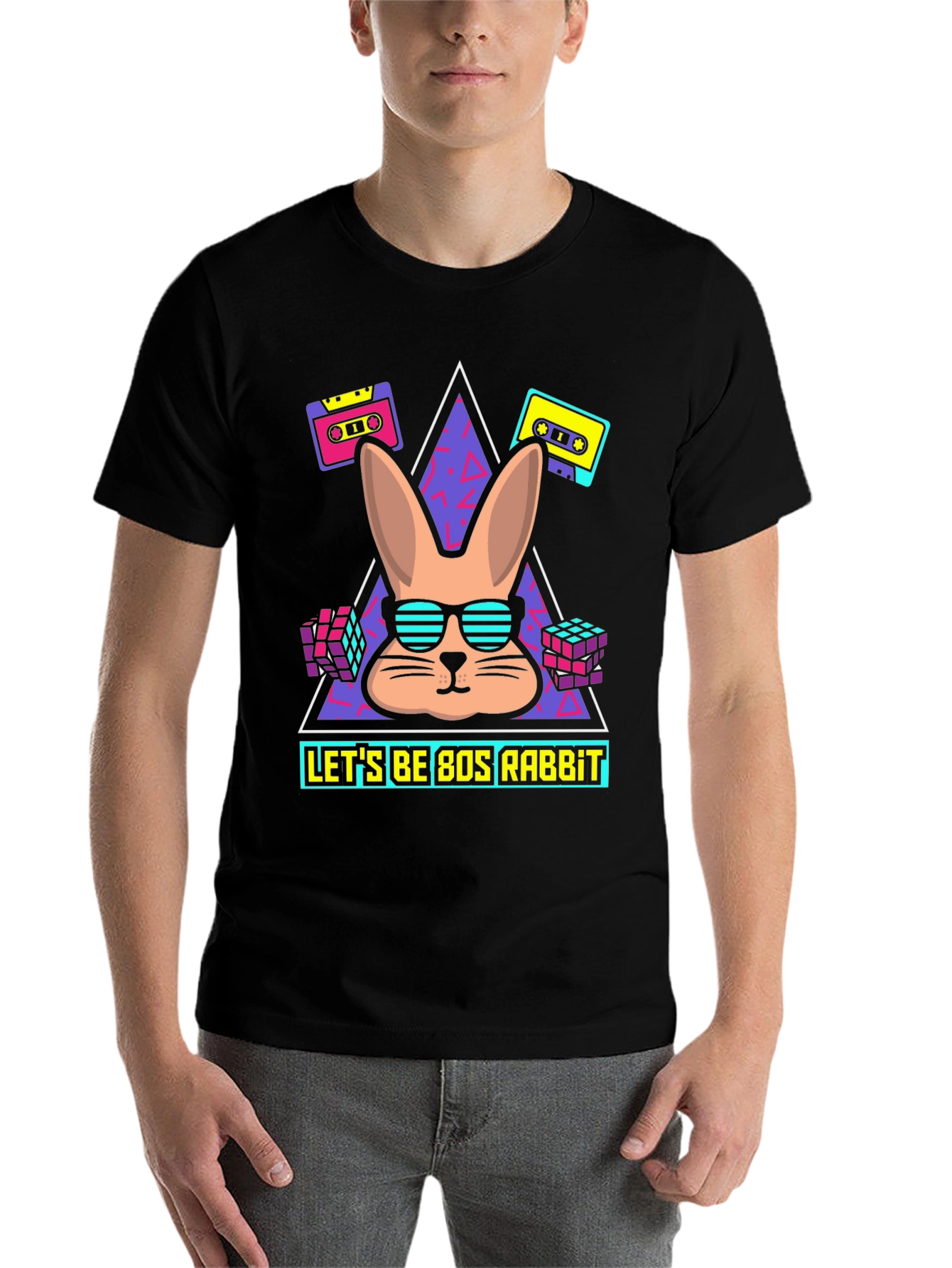 80s Rabbit Graphic Tee - 7