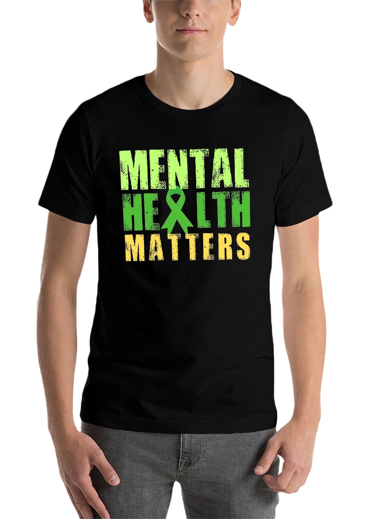 Black Mental Health Matters Graphic T-Shirt  view 7
