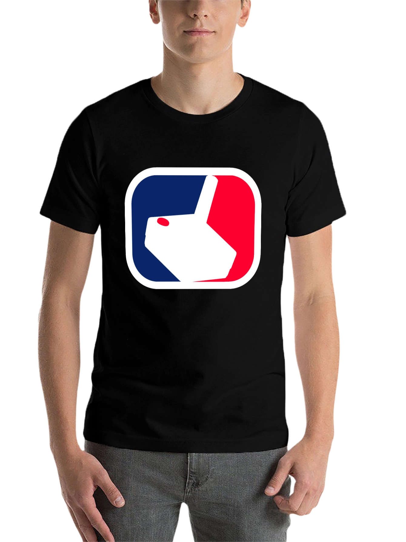 Black MLB Dog Logo Black Cotton T-Shirt view 7